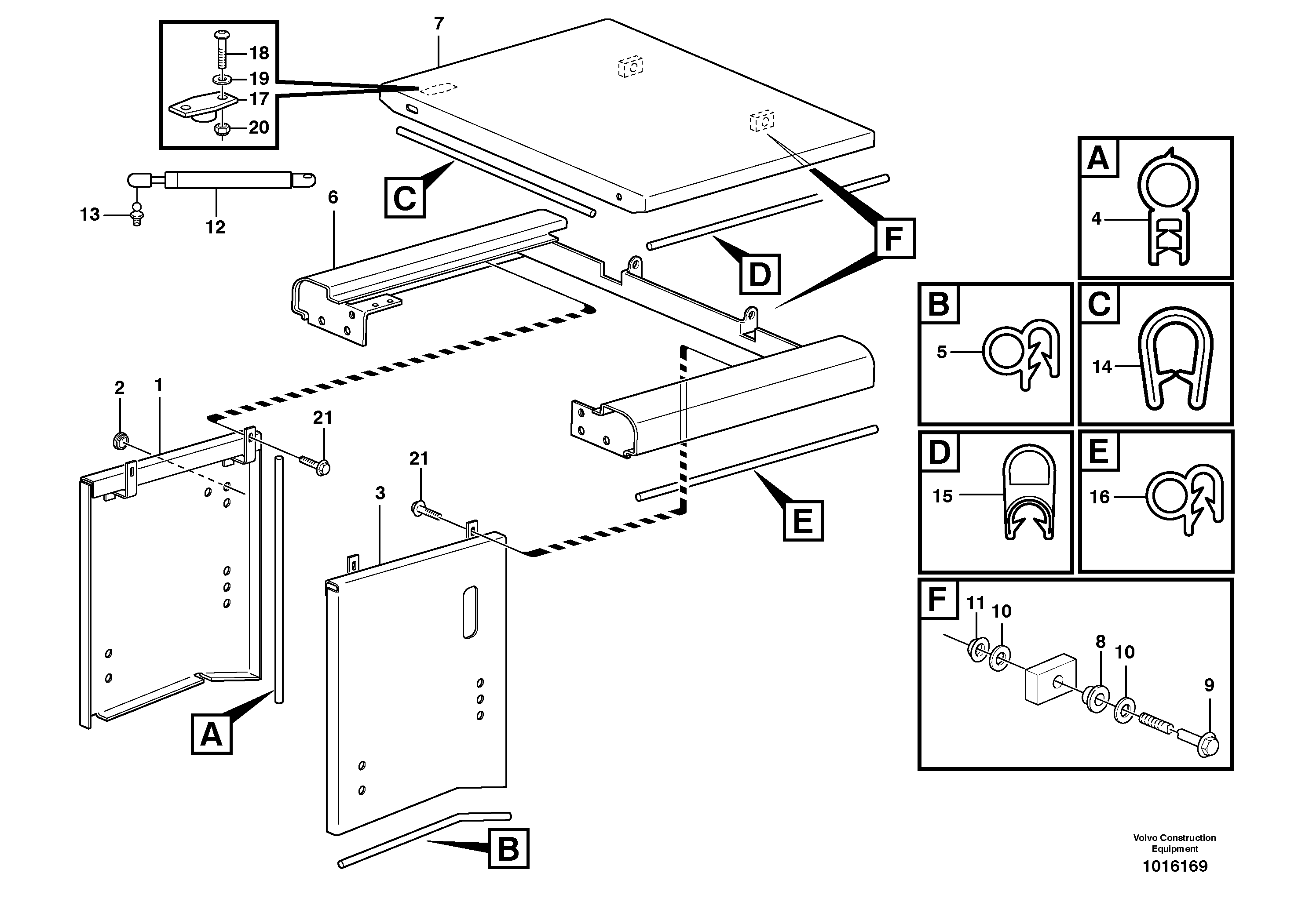 Side hatches, front — volvo parts diagram
