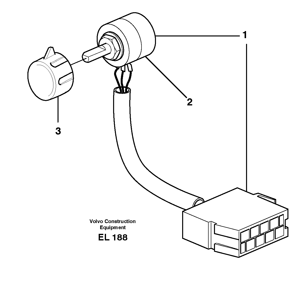 Hand throttle control. 80520 — volvo parts diagram