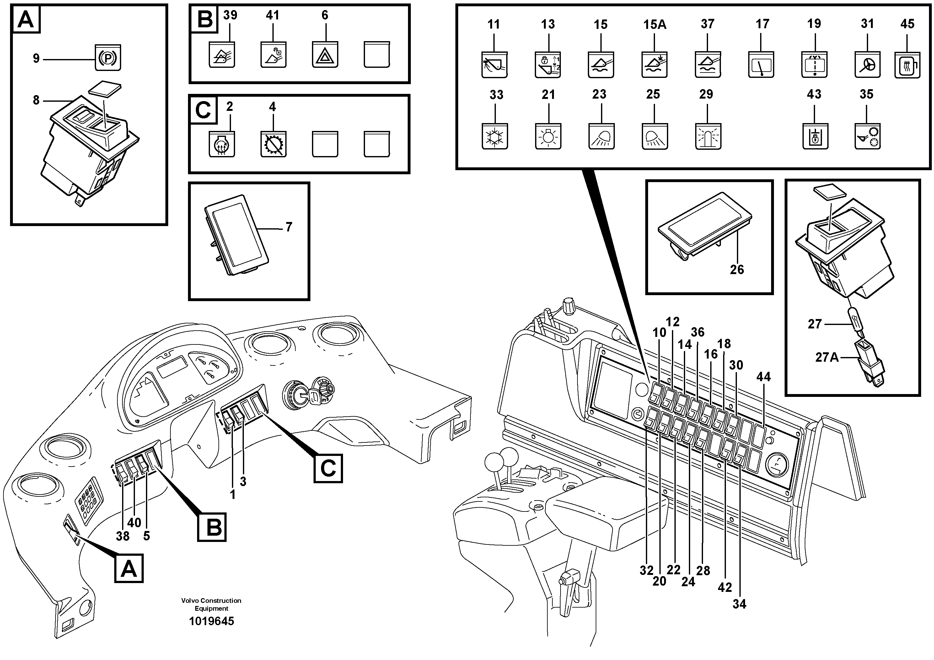 Switch — volvo parts diagram