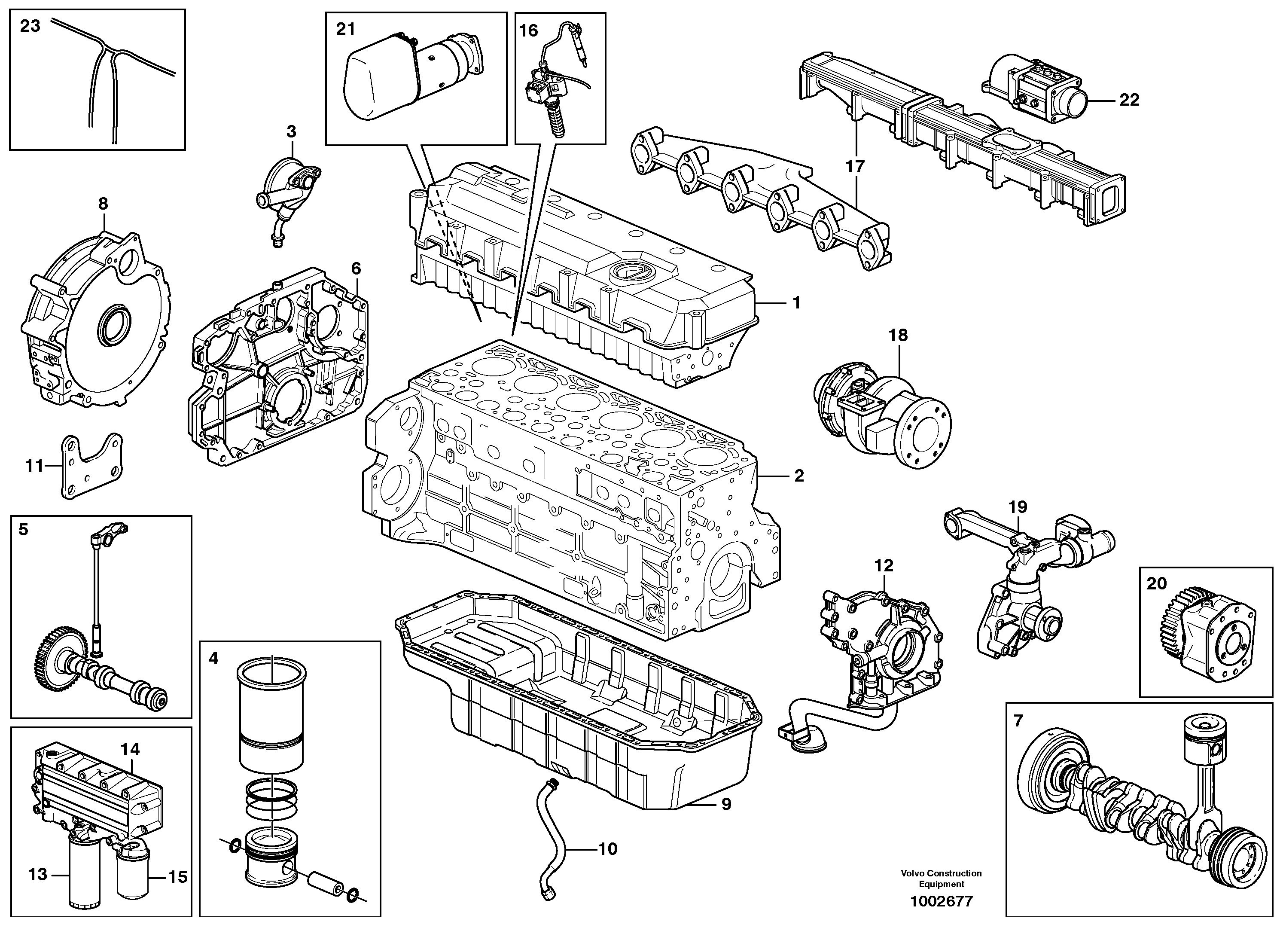 Engine — volvo parts diagram