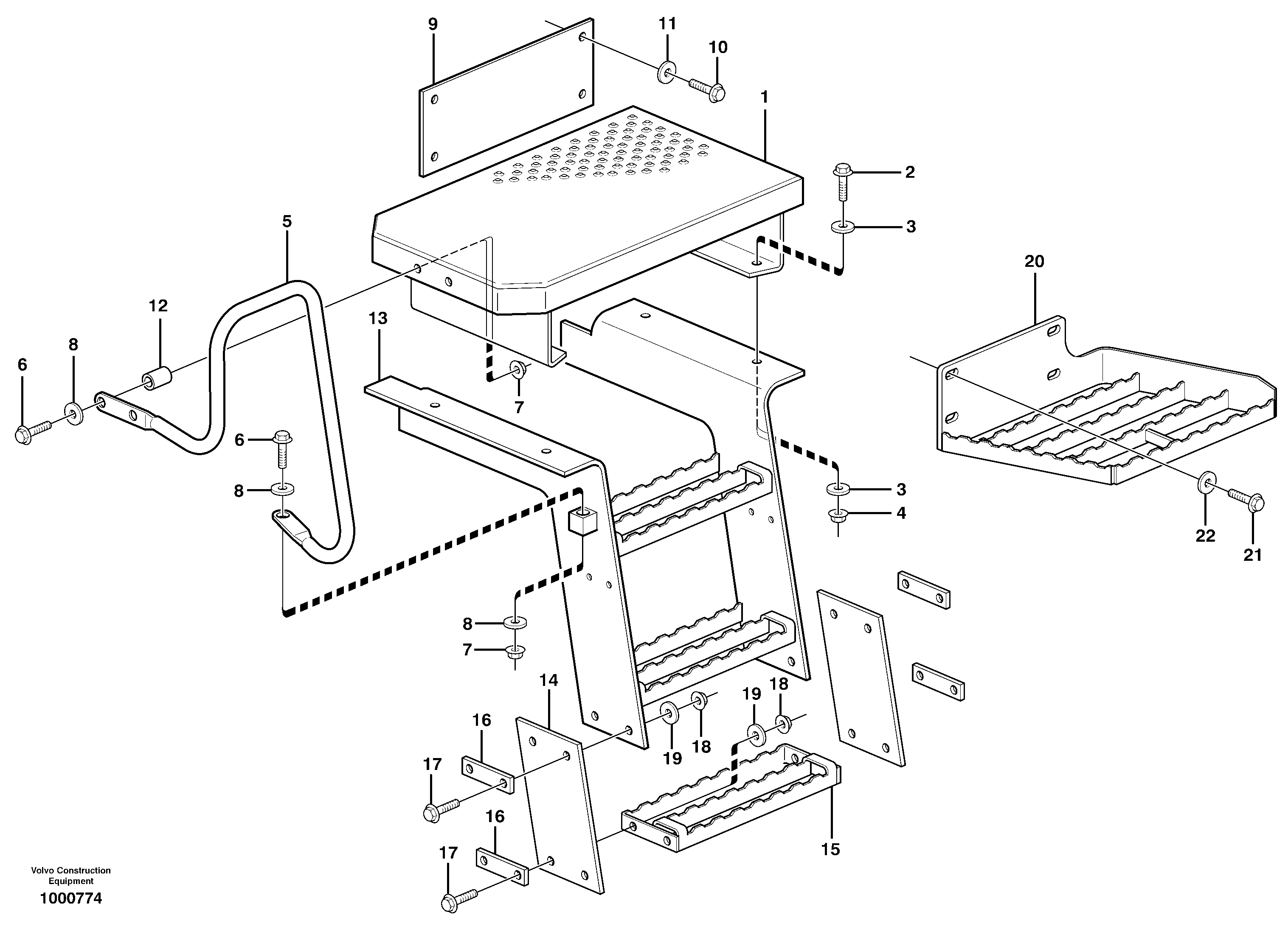Running board. — volvo parts diagram