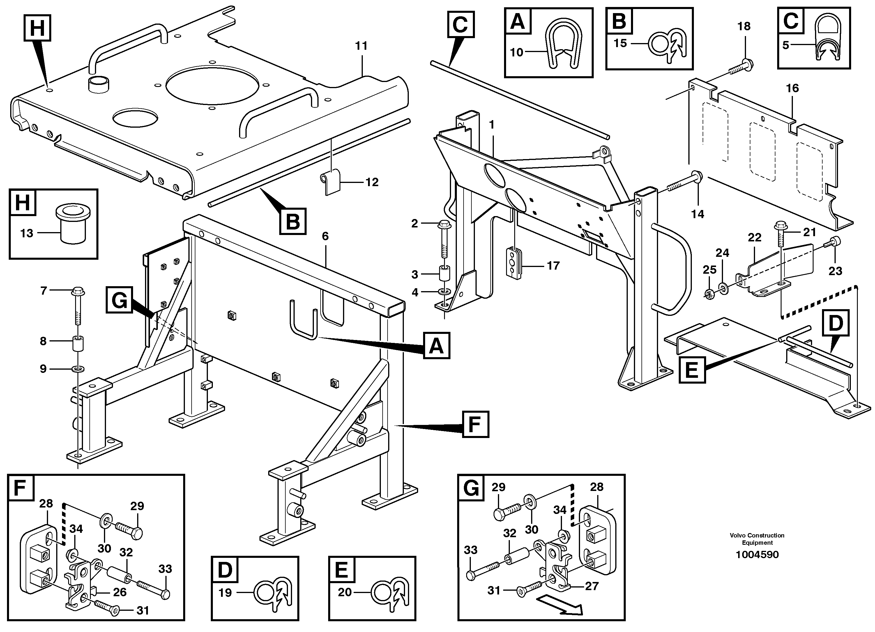 Engine cover — volvo parts diagram