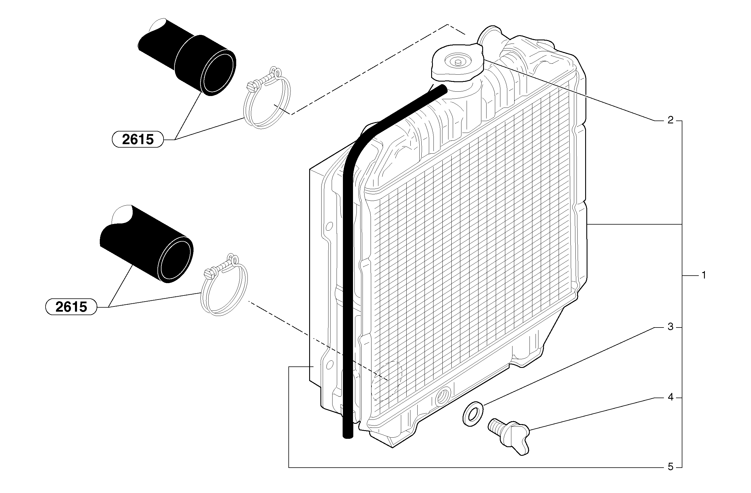 Radiator ( water ) — volvo parts diagram