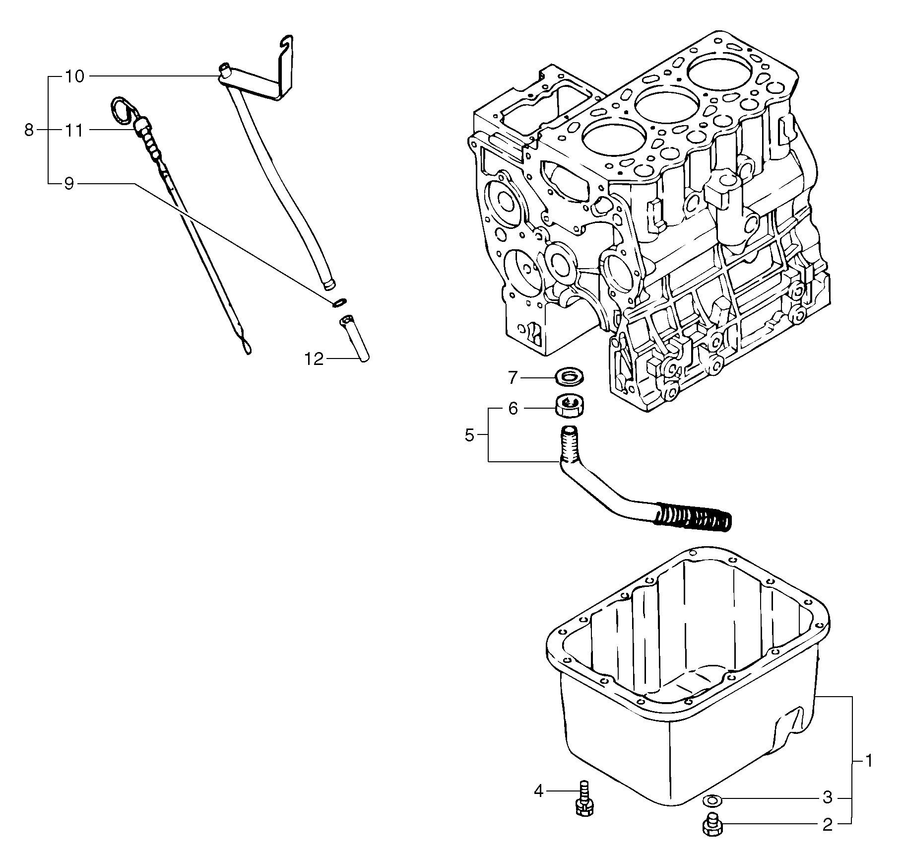 Lubrication oil sump — volvo parts diagram