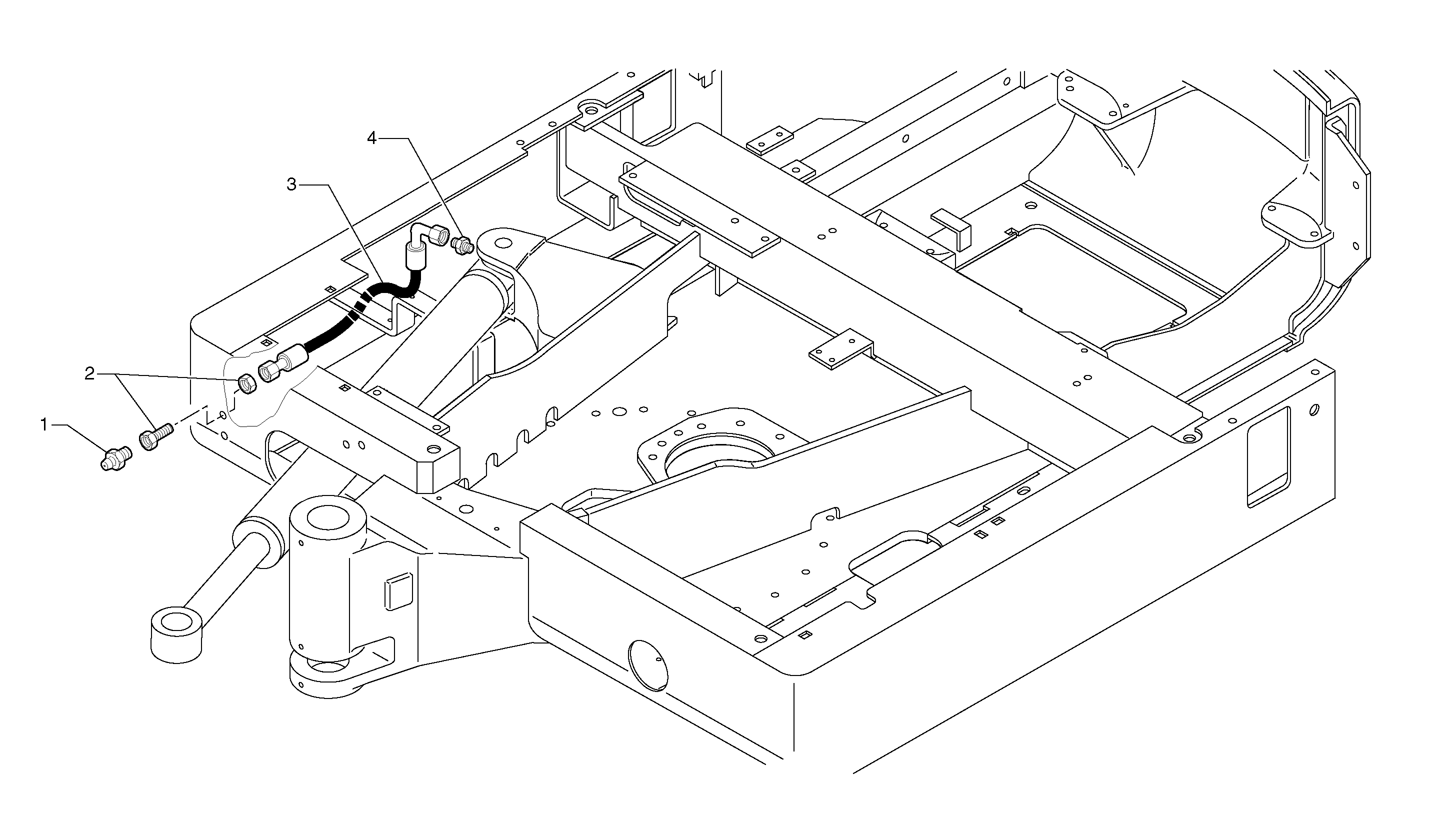 Lubrication ( boom offset cylinder ) — volvo parts diagram
