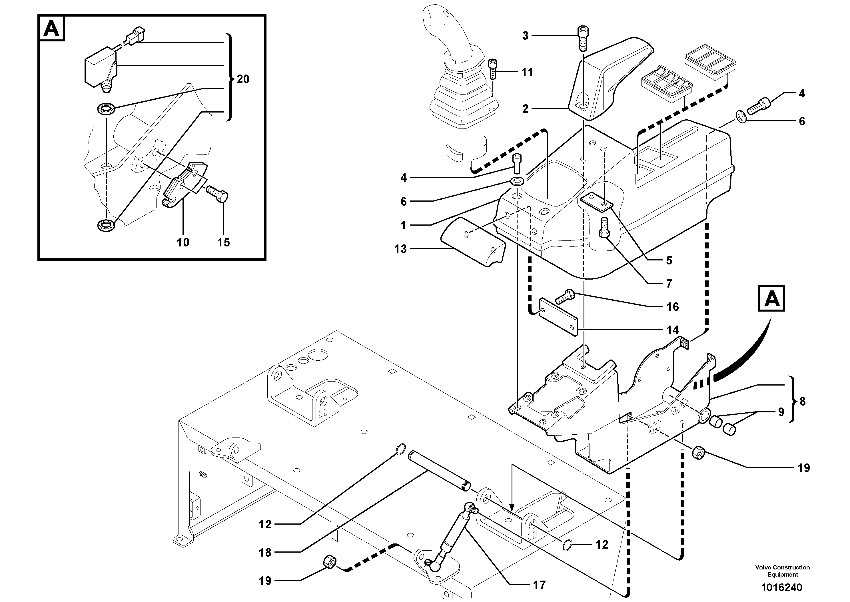 Operator's station : instrument panel ( left ) — volvo parts diagram