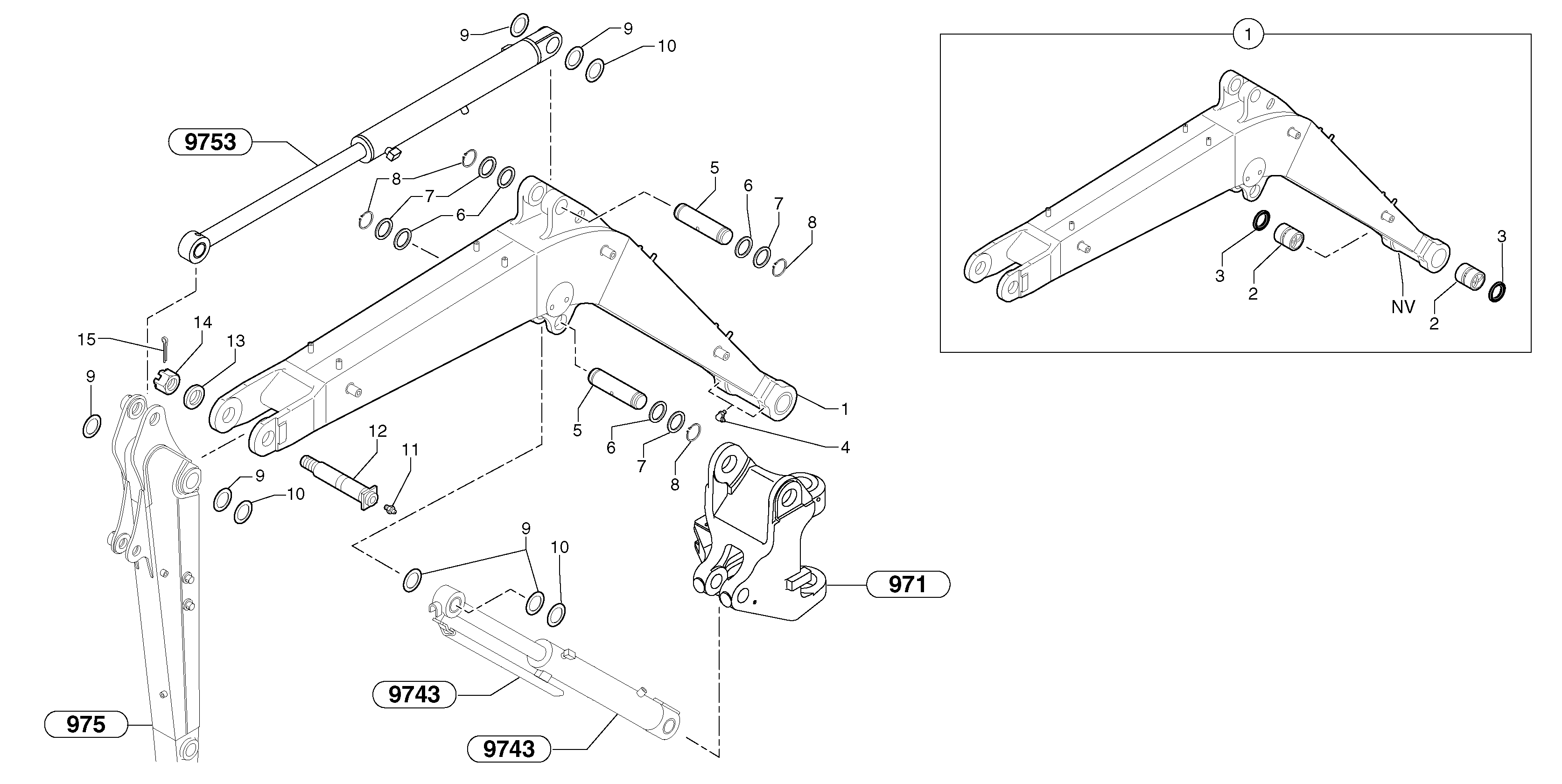 Boom — volvo parts diagram