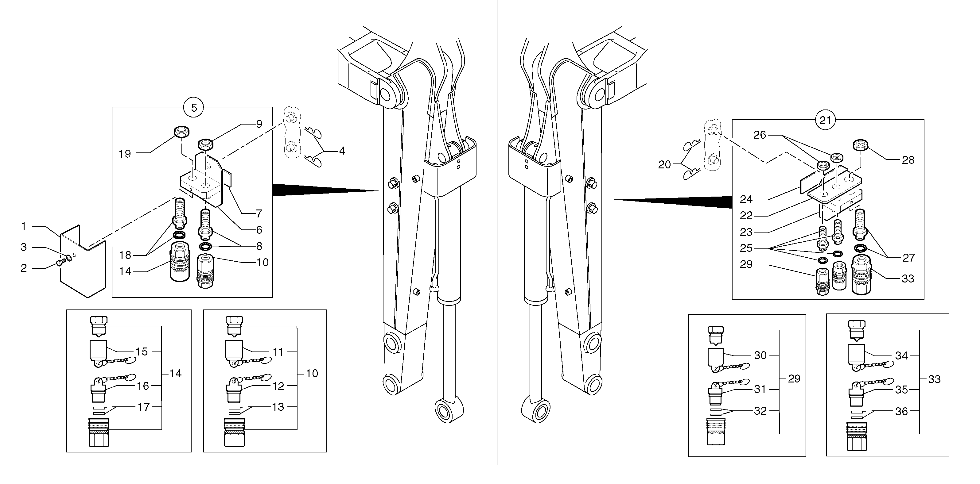 Kit coupler ( grab jaw ) — volvo parts diagram