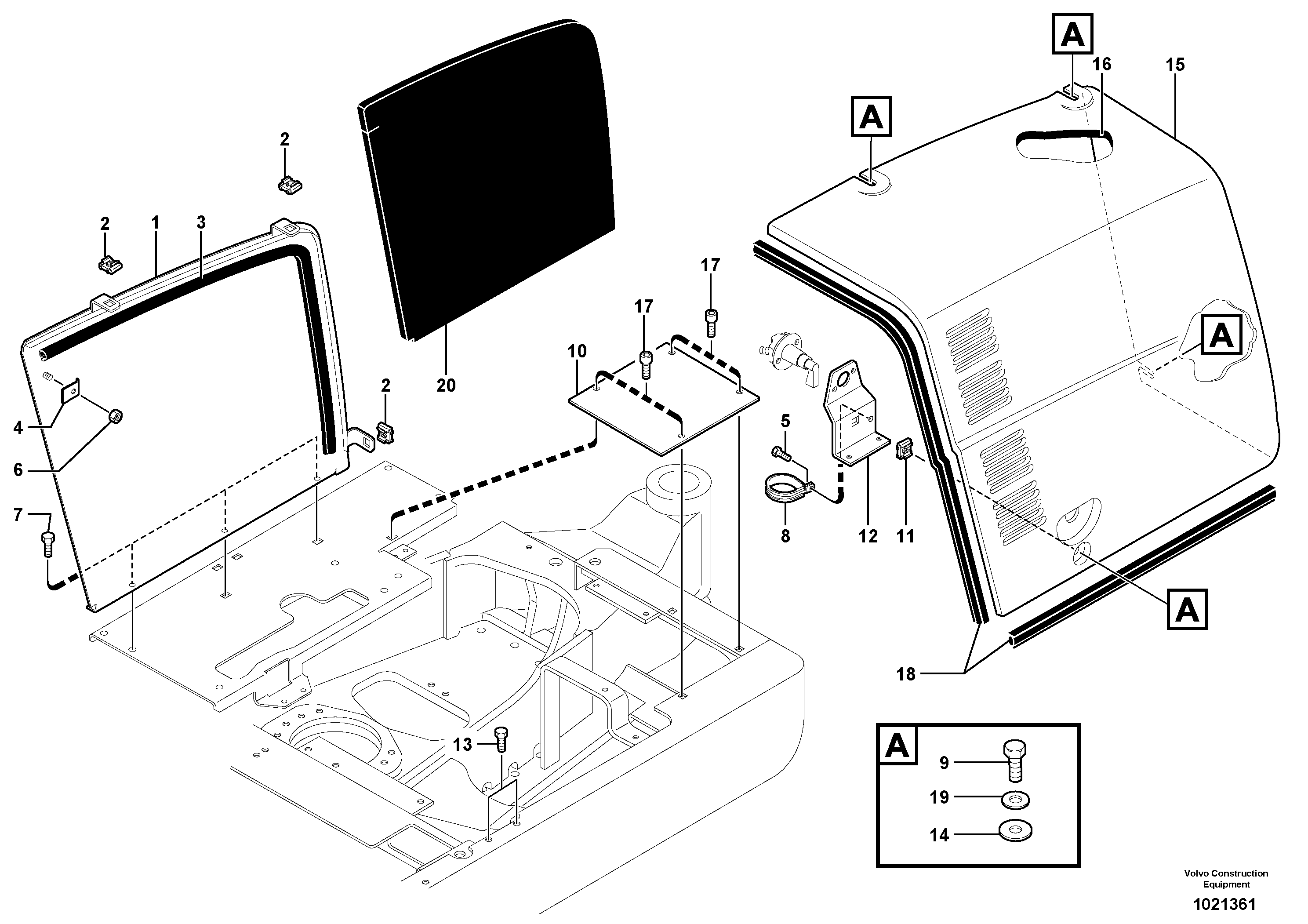 Right coverage — volvo parts diagram