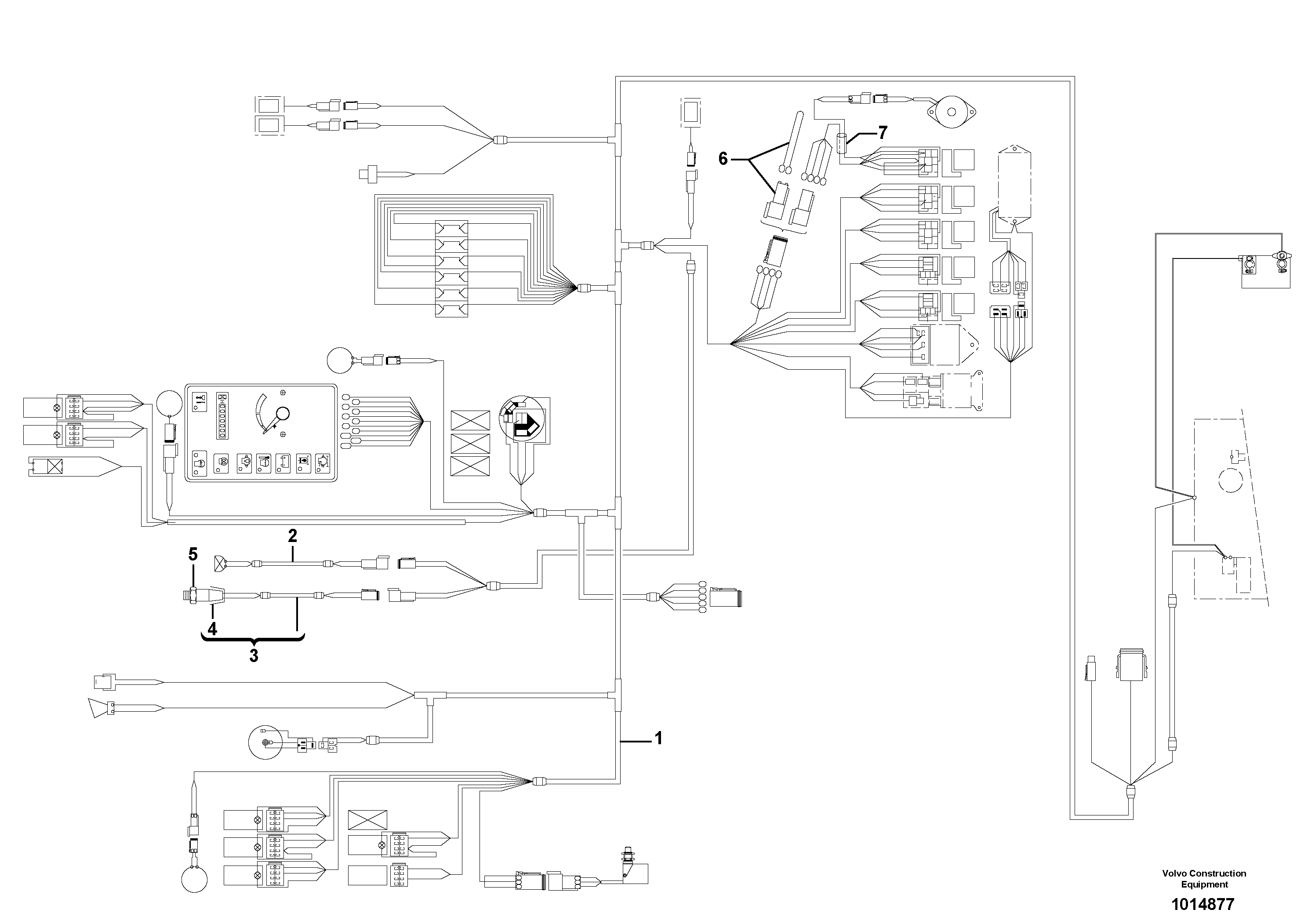 Electrical system (front) / without Puma — volvo parts diagram