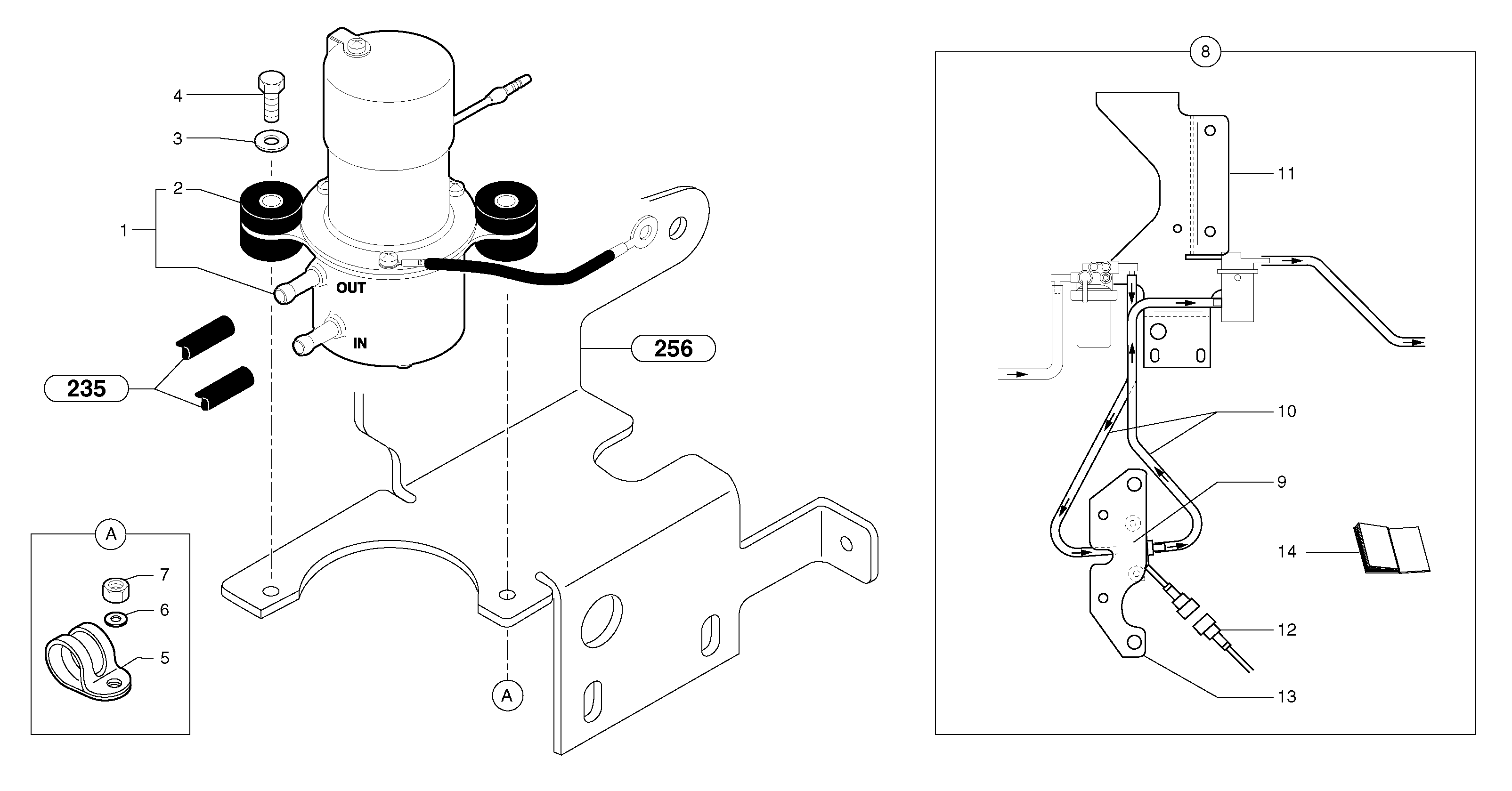 Fuel pump — volvo parts diagram