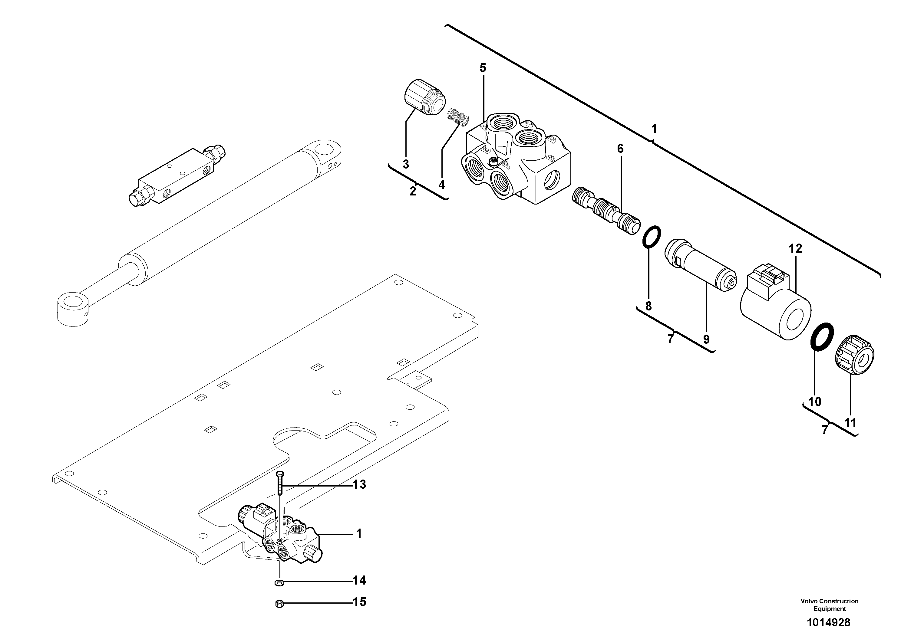 Slewing-offset selector switch ( for valve ) — volvo parts diagram