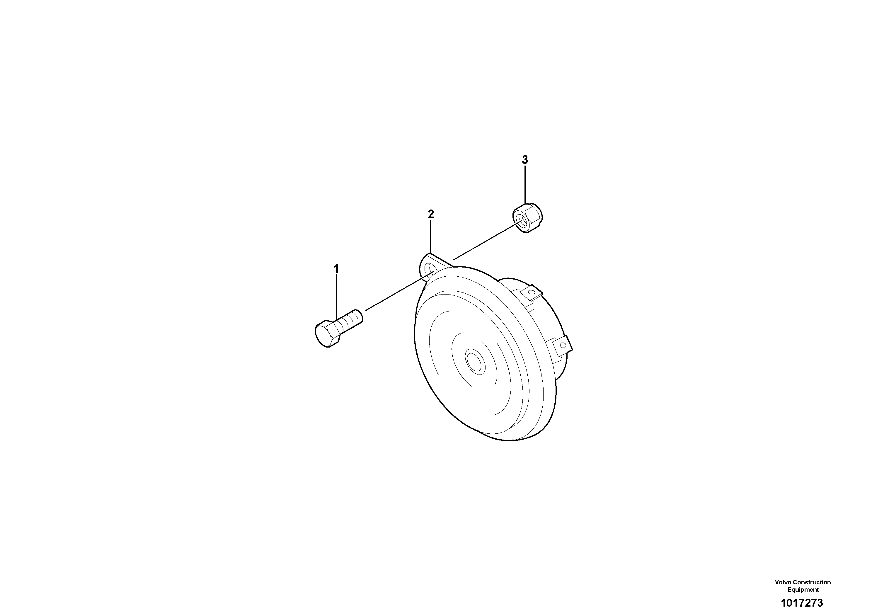 Horn — volvo parts diagram
