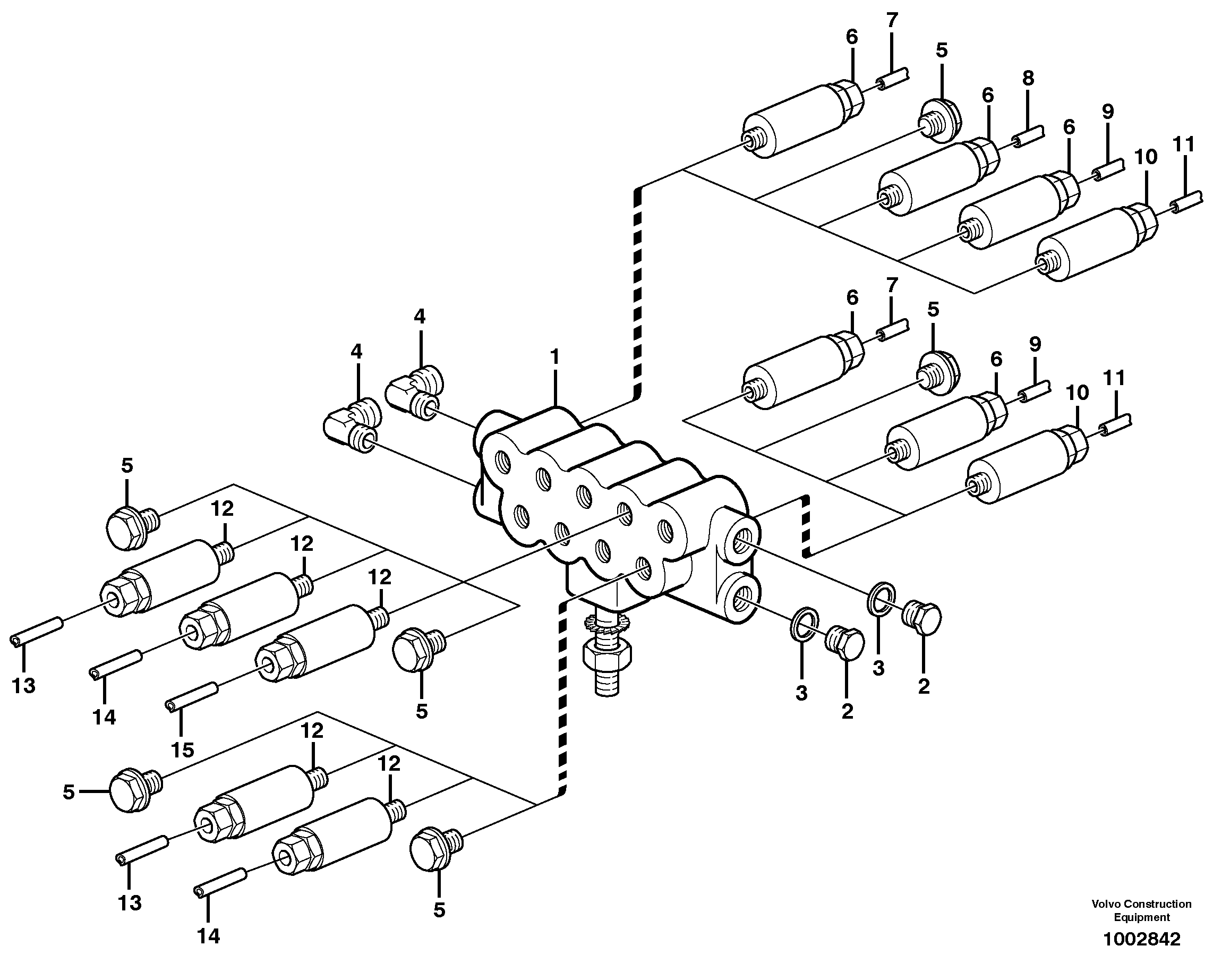 Distribution block, B2 — volvo parts diagram