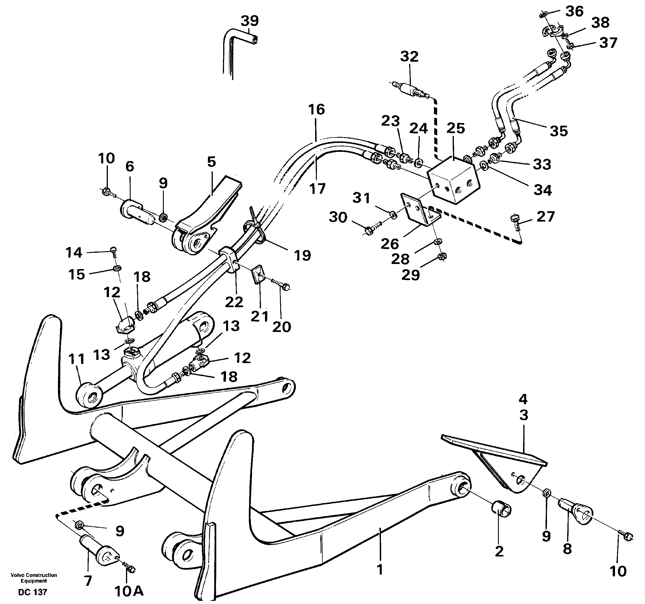 Log pusher  L90/B, L120/B — volvo parts diagram