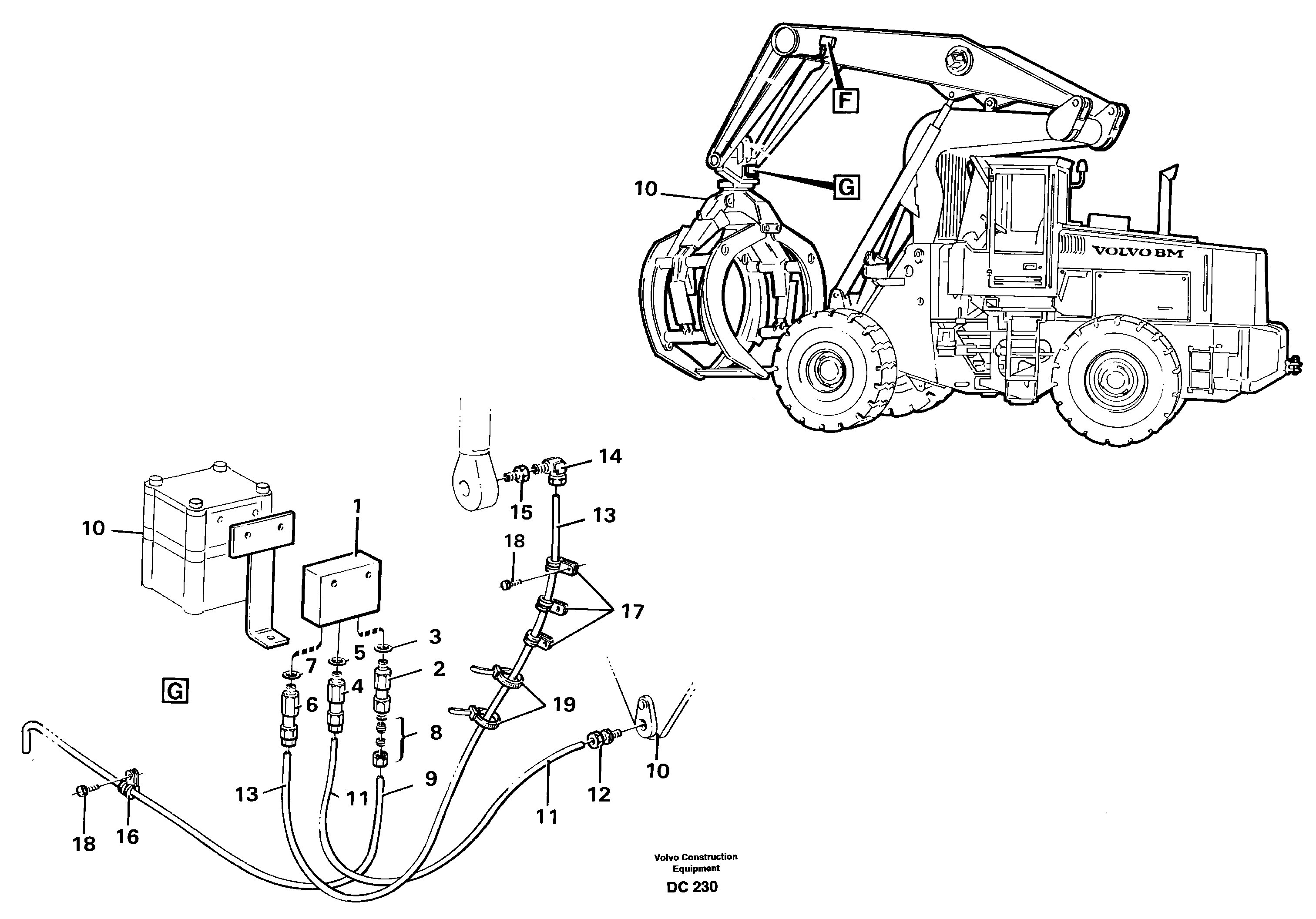 Distribution block. G  E PROD FOR 91852,91854,91855,92340 — volvo parts diagram