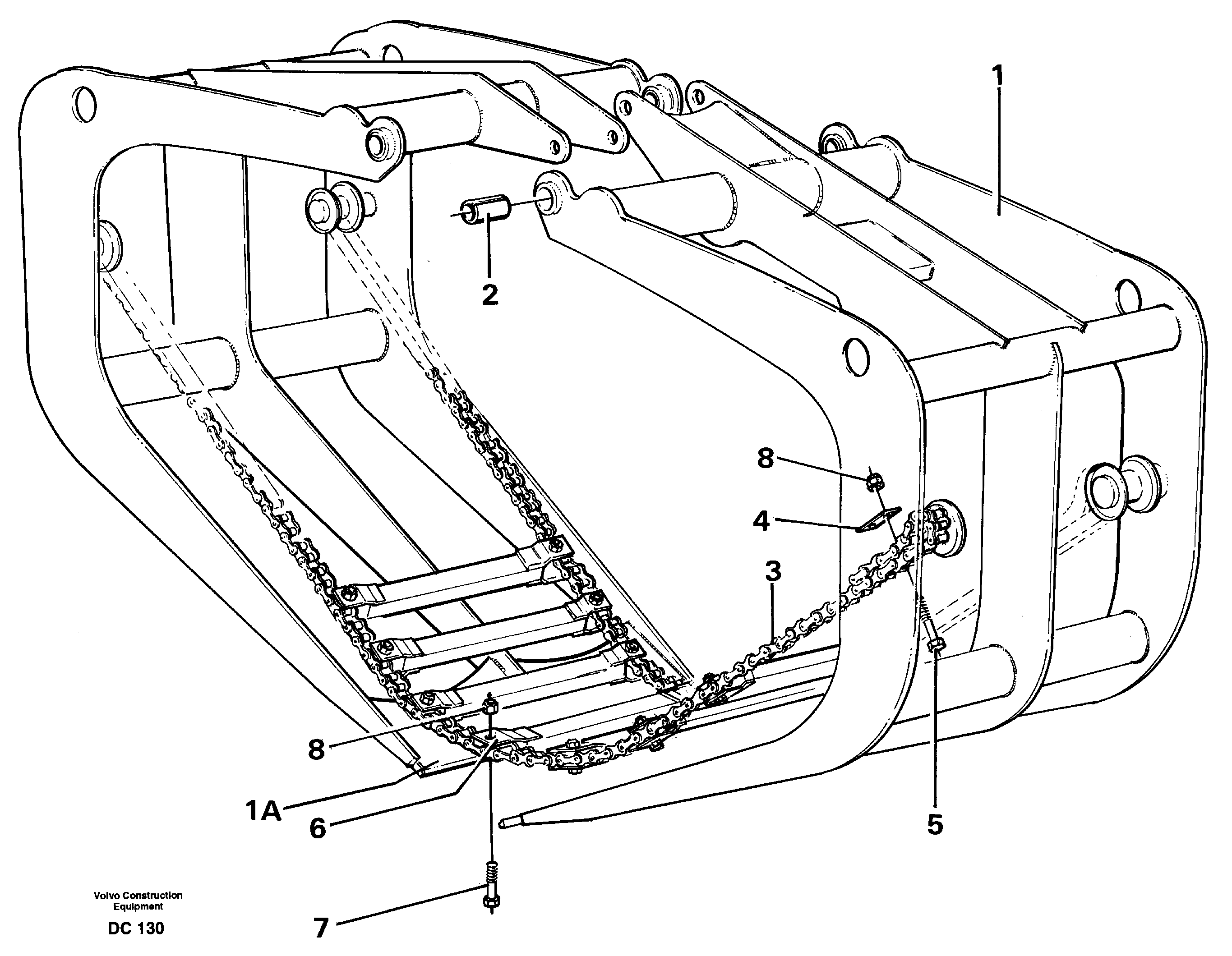 Grapple  L160 — volvo parts diagram