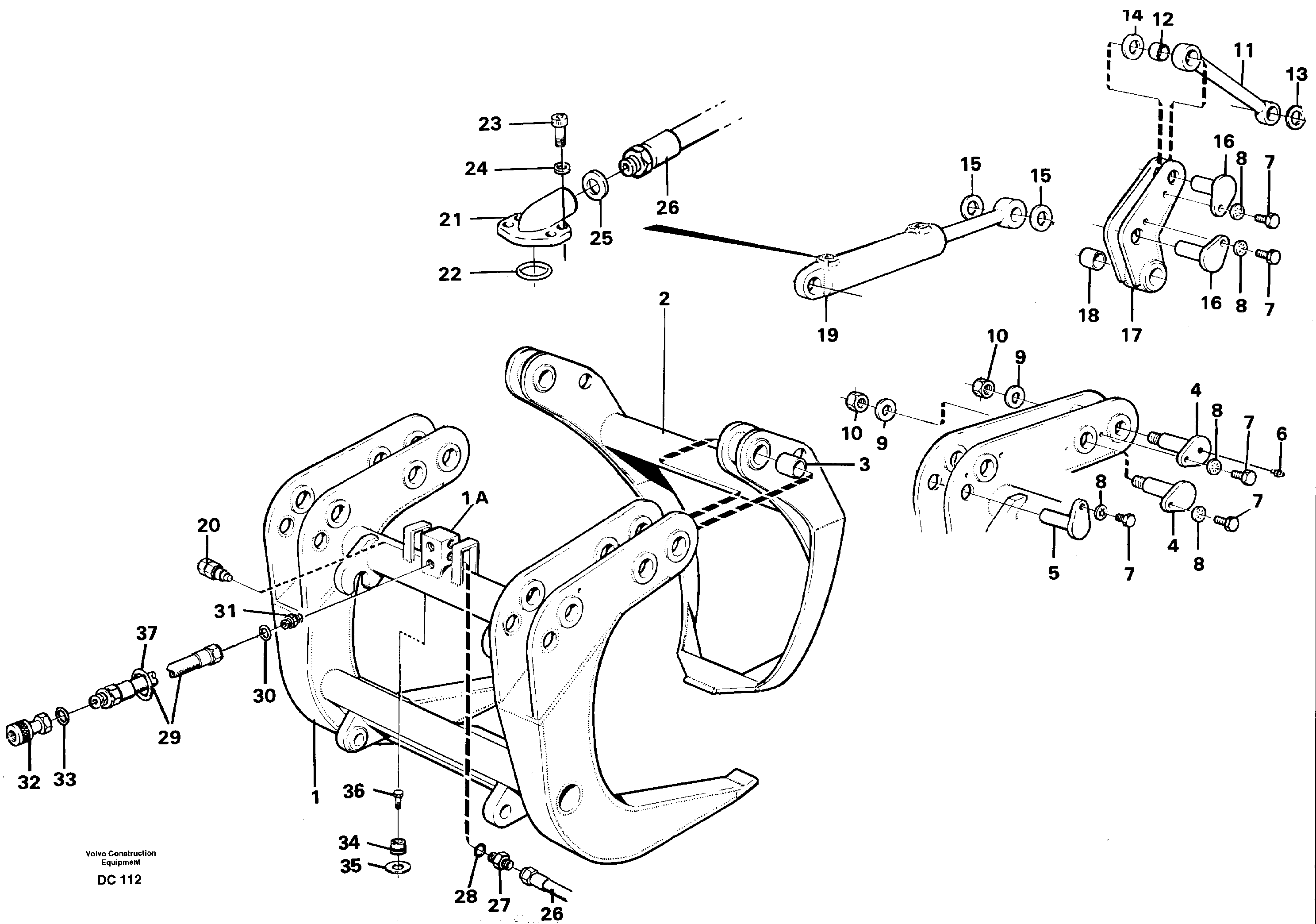 Whole-stem grapple  L50 — volvo parts diagram