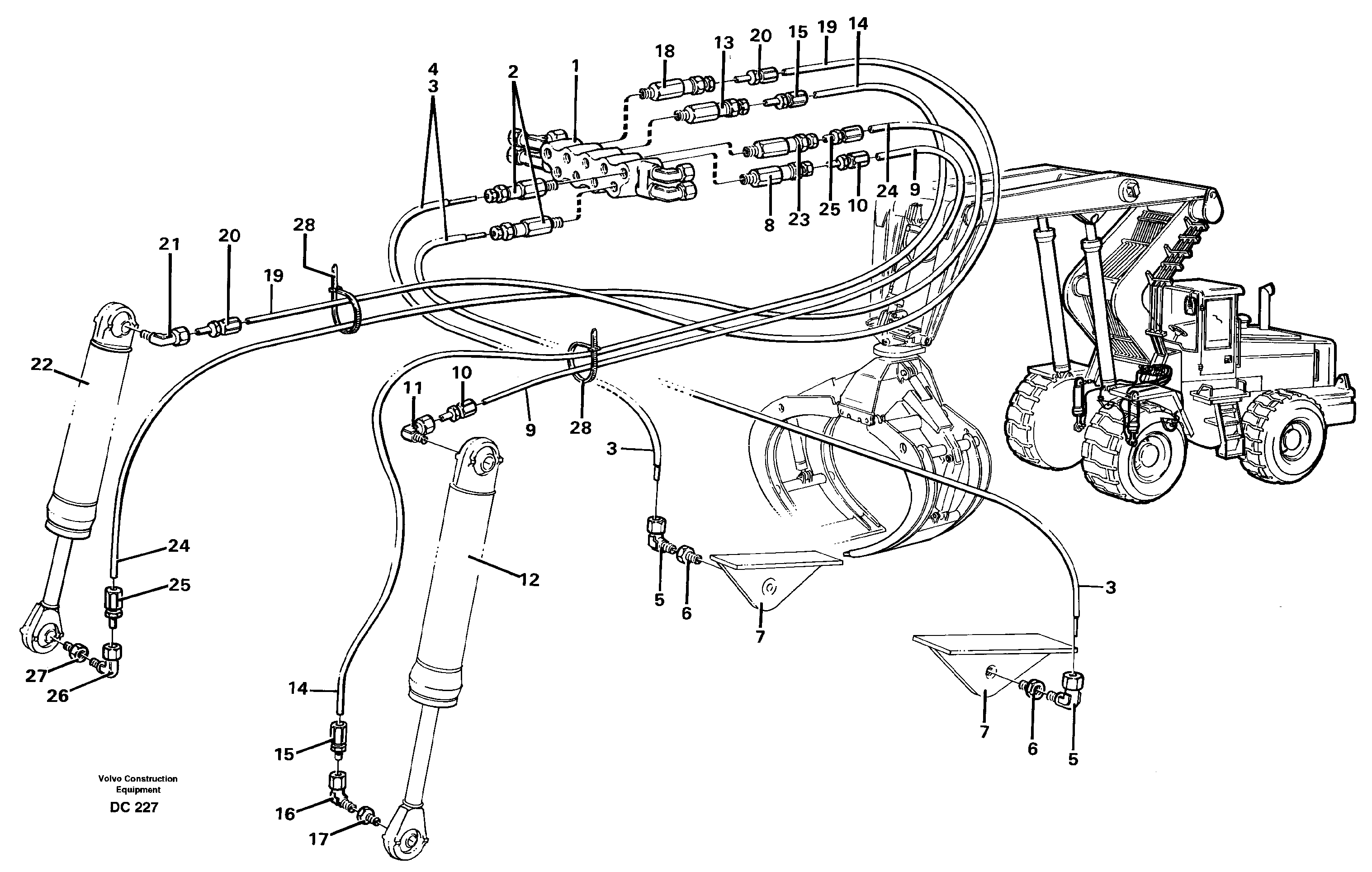Log pusher  L PROD FOR 92309 — volvo parts diagram