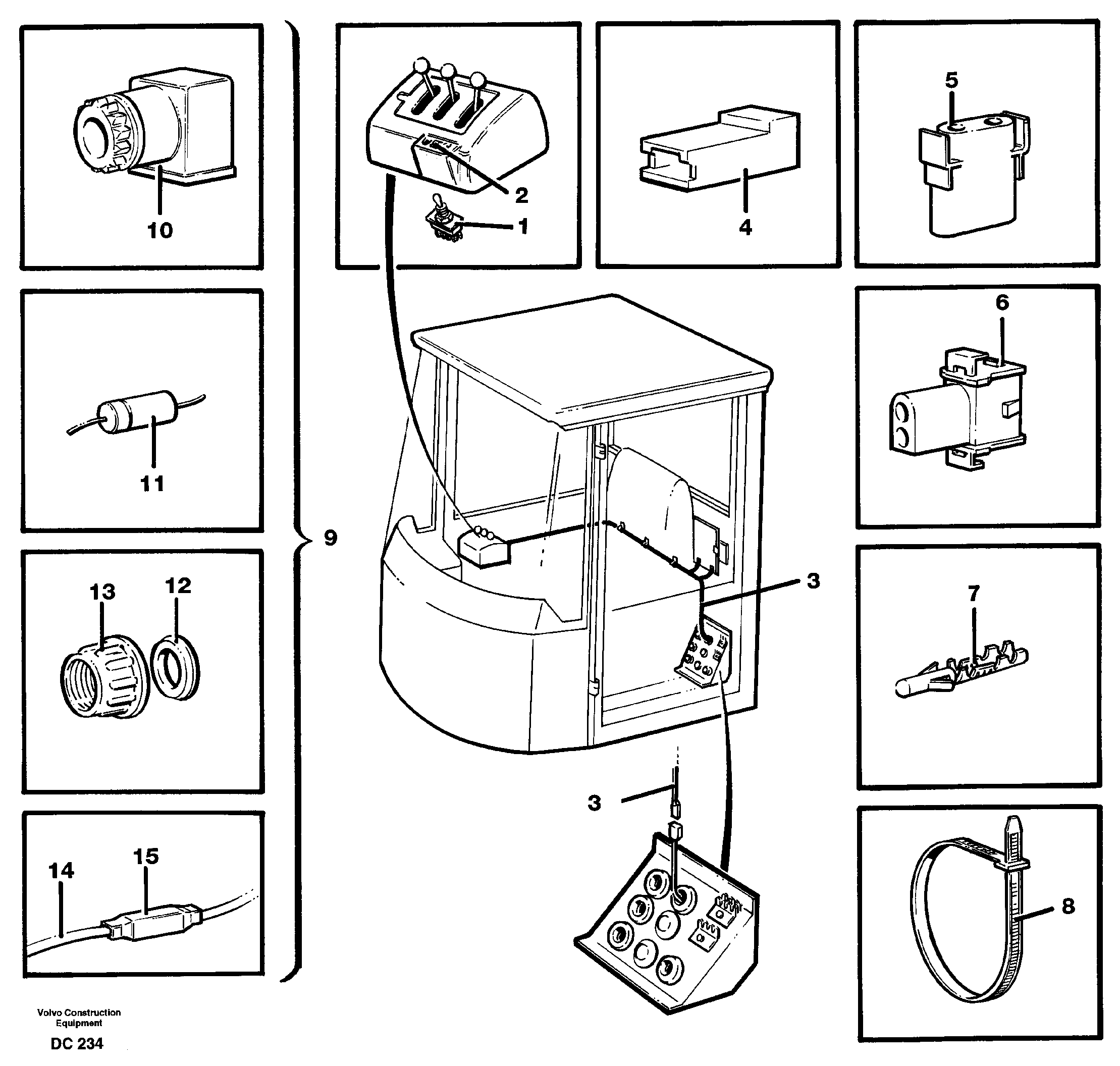Cable harness — volvo parts diagram