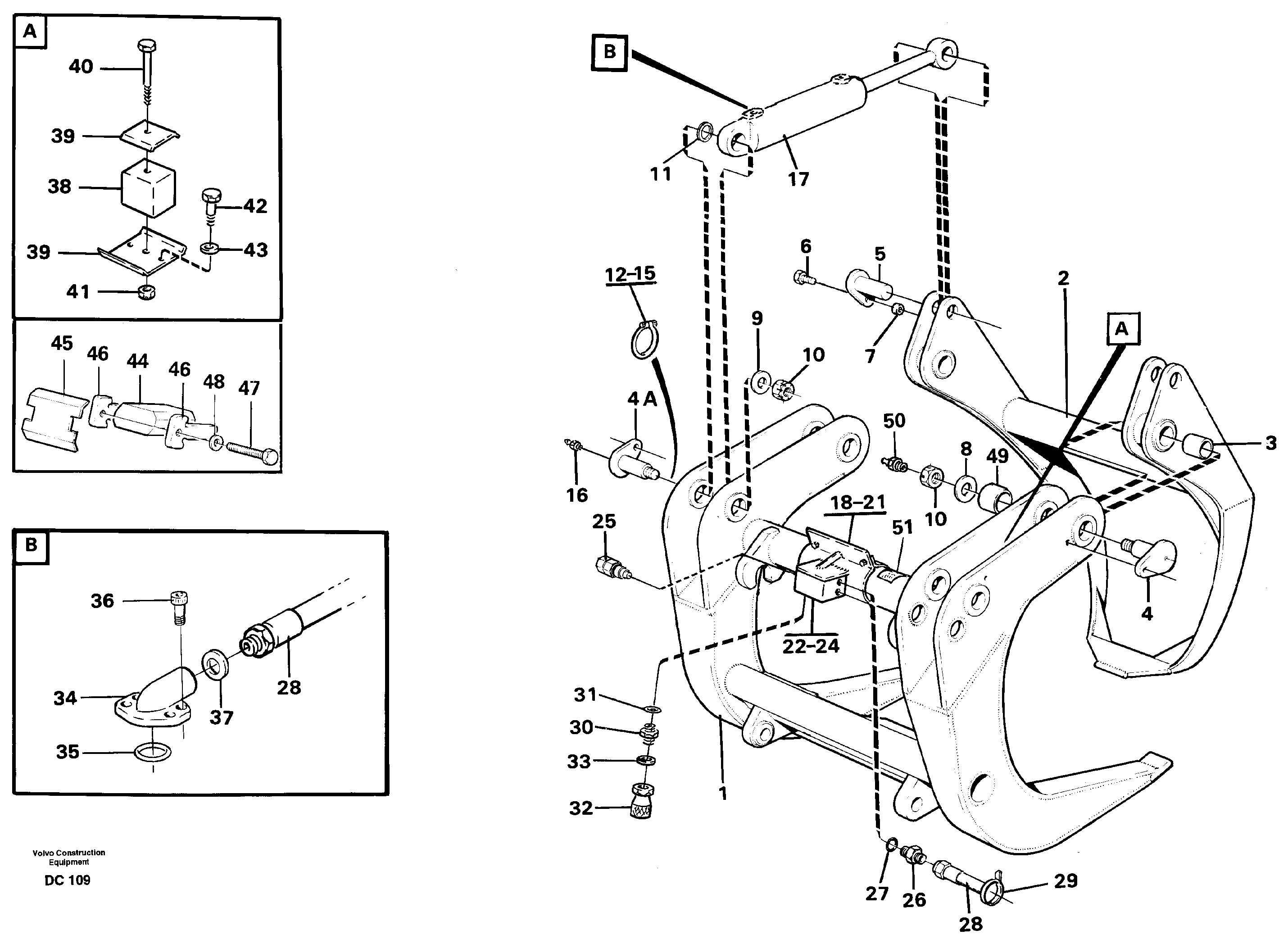 Sorting grapple  L160 — volvo parts diagram