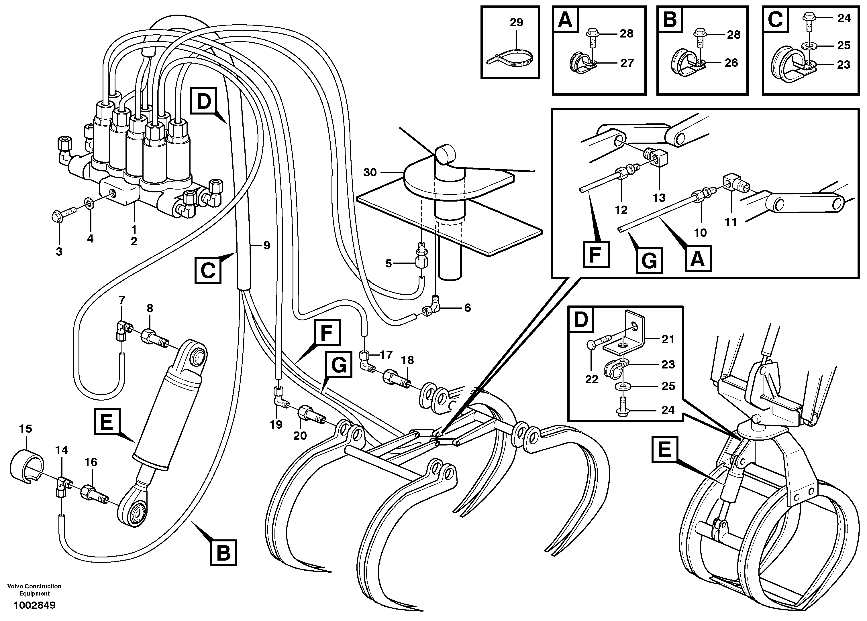 Distribution block, B6 + B7 — volvo parts diagram