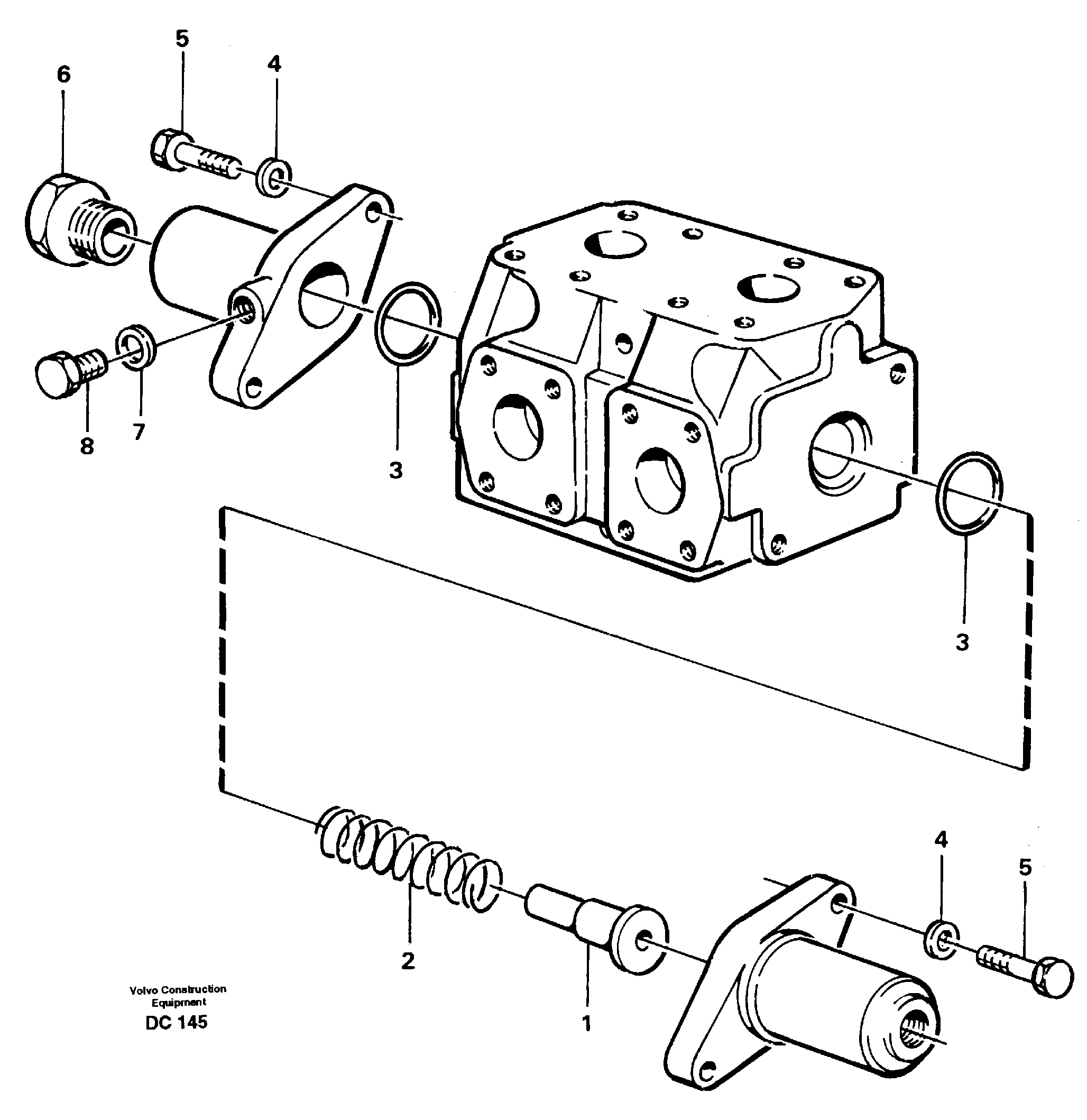 Reversing valve — volvo parts diagram