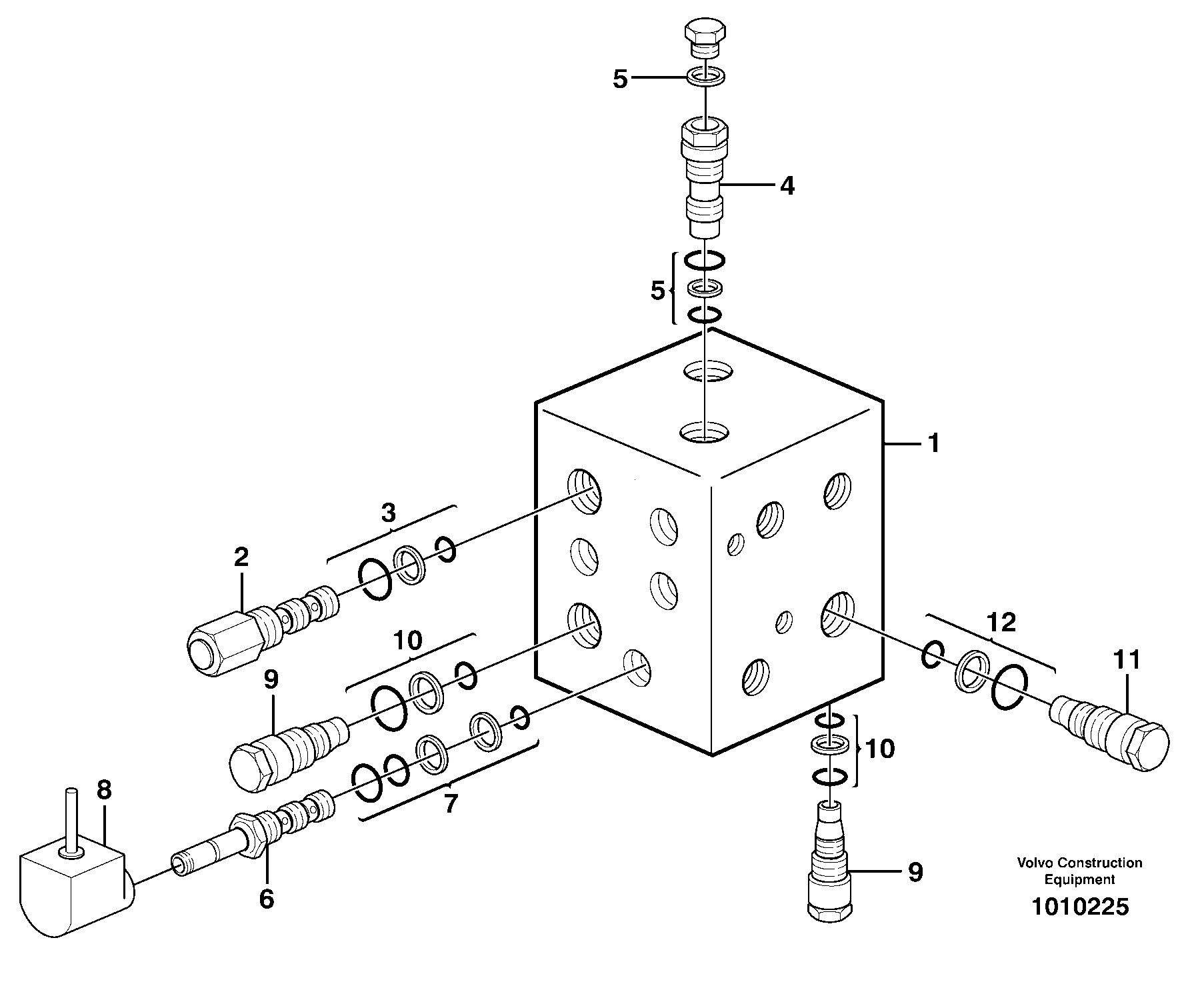 Operating valve — volvo parts diagram