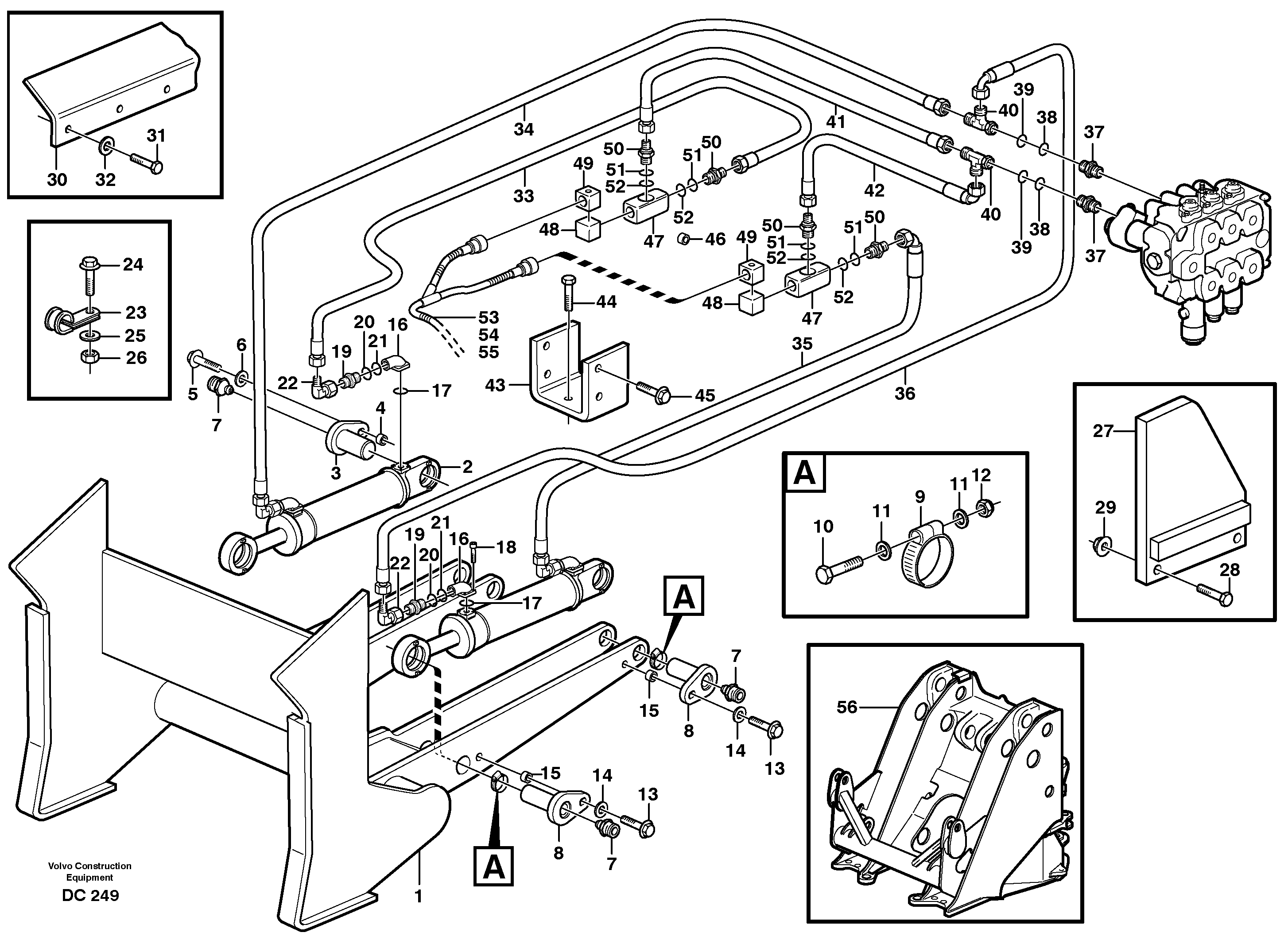 Log pusher  L180/D — volvo parts diagram