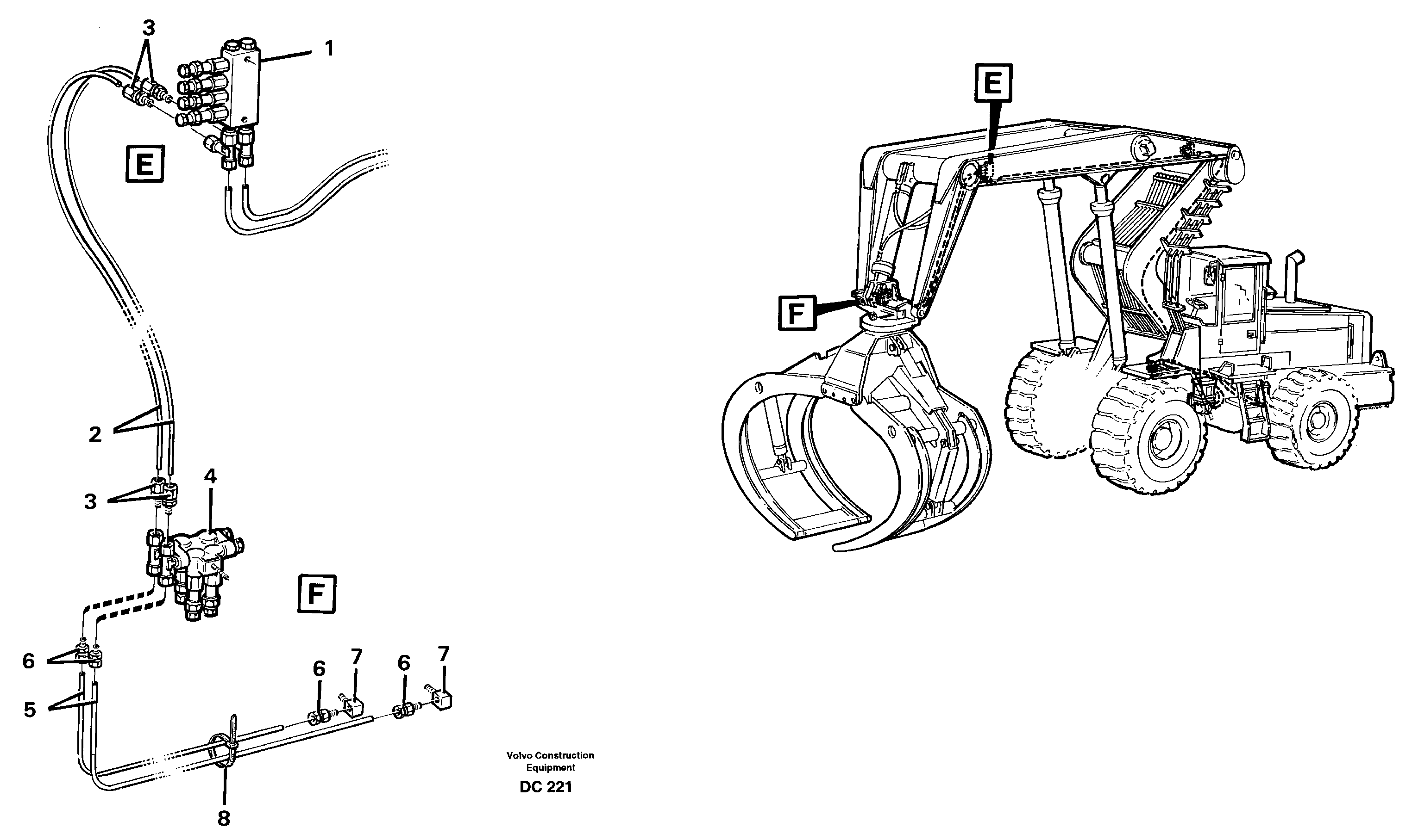 Central lubrication, high lift version.  L prod for 91852,91854,91855,92340,94463 — volvo parts diagram