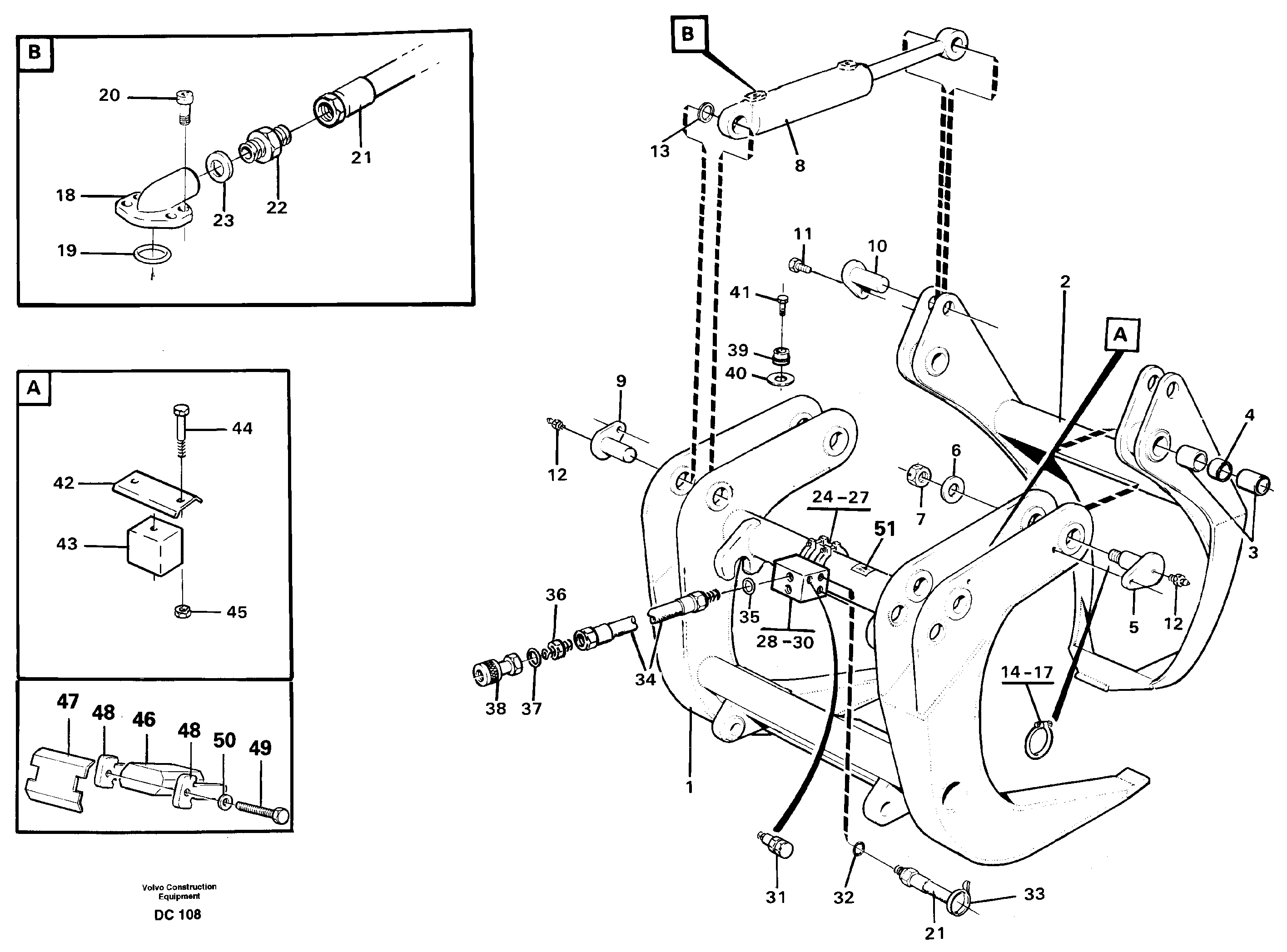 Sorting grapple  L90/B, L120/B — volvo parts diagram