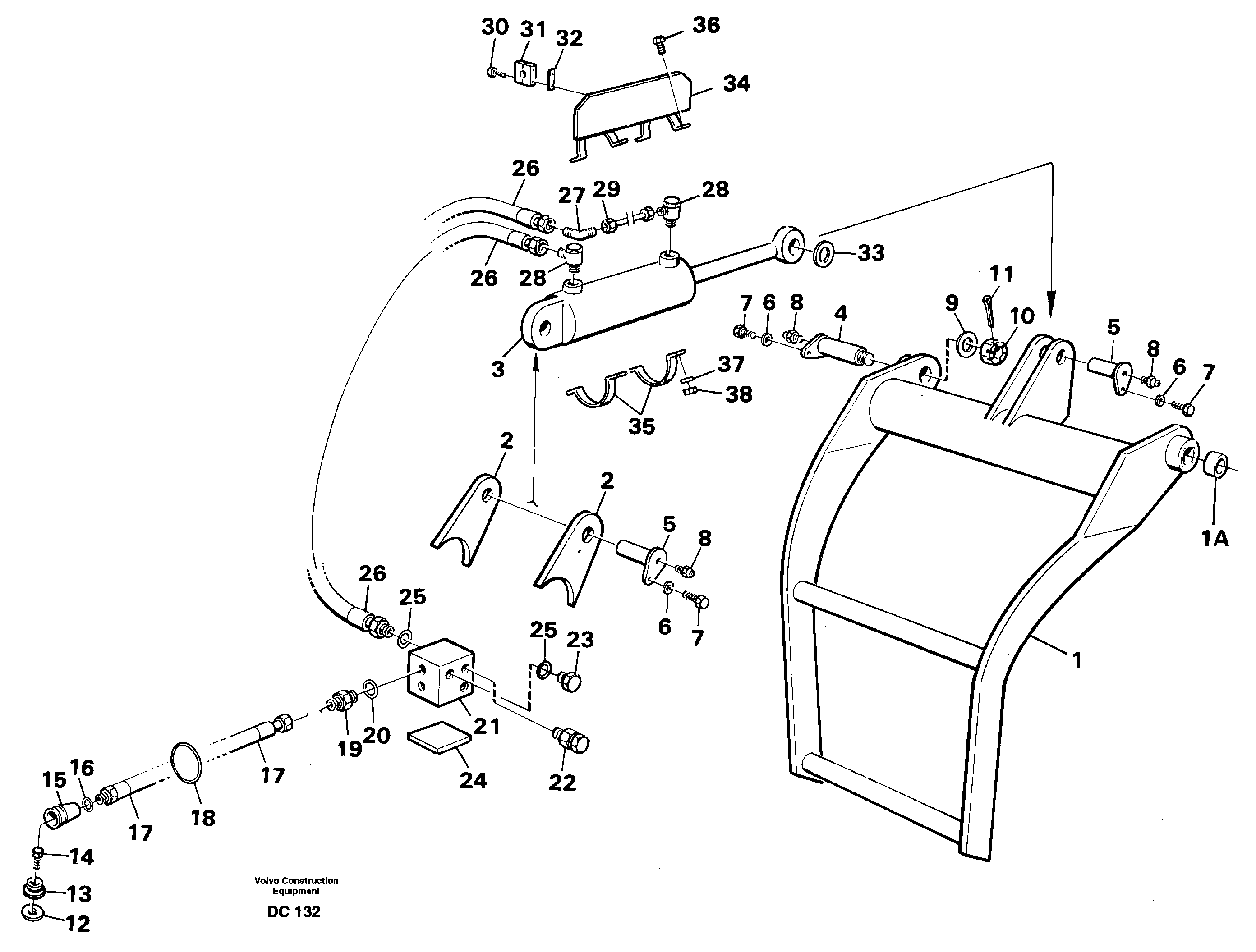 Holder-on  L50 — volvo parts diagram