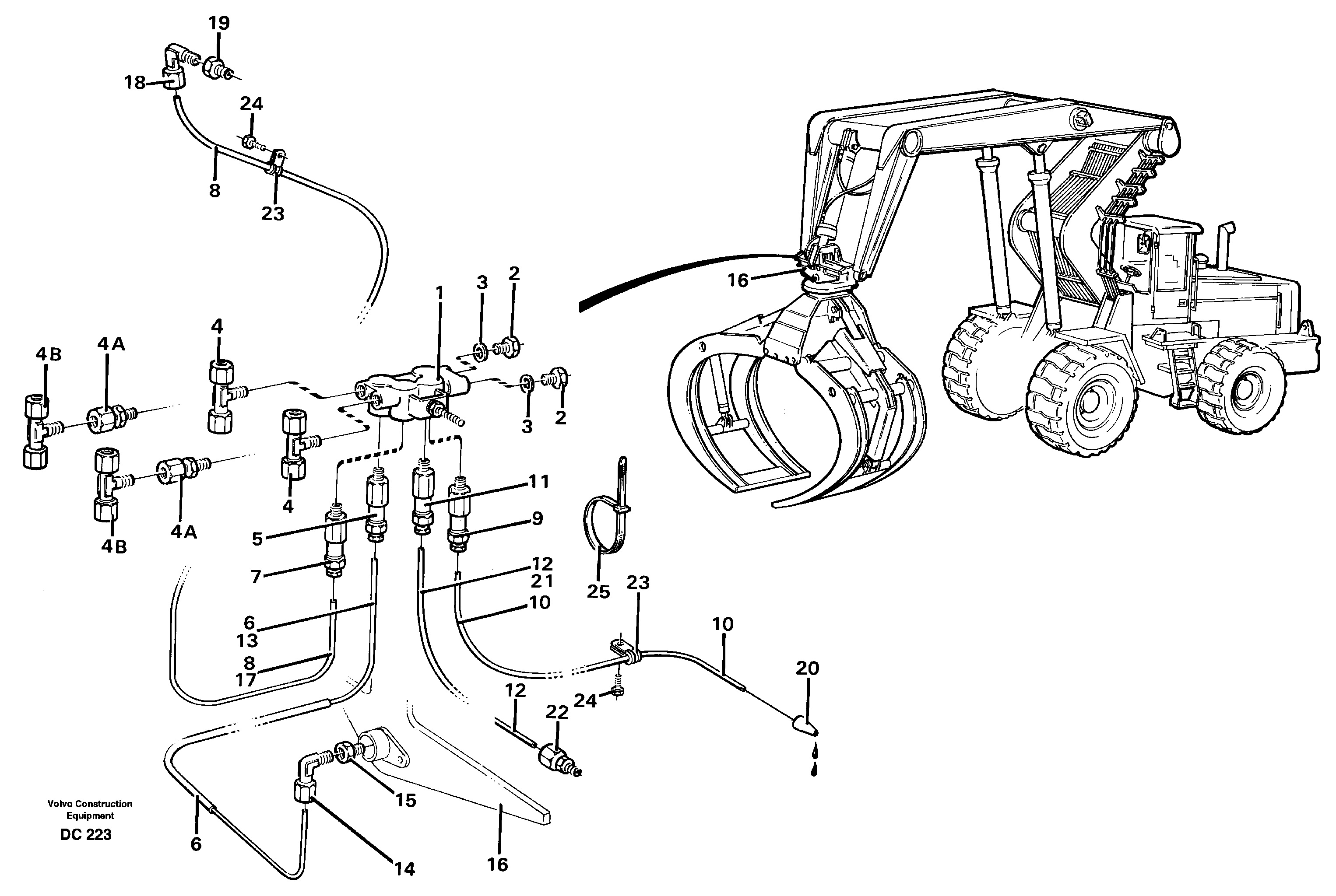Distribution block, B5.  L PROD FOR 91852,91854,91855,92340,94463 — volvo parts diagram