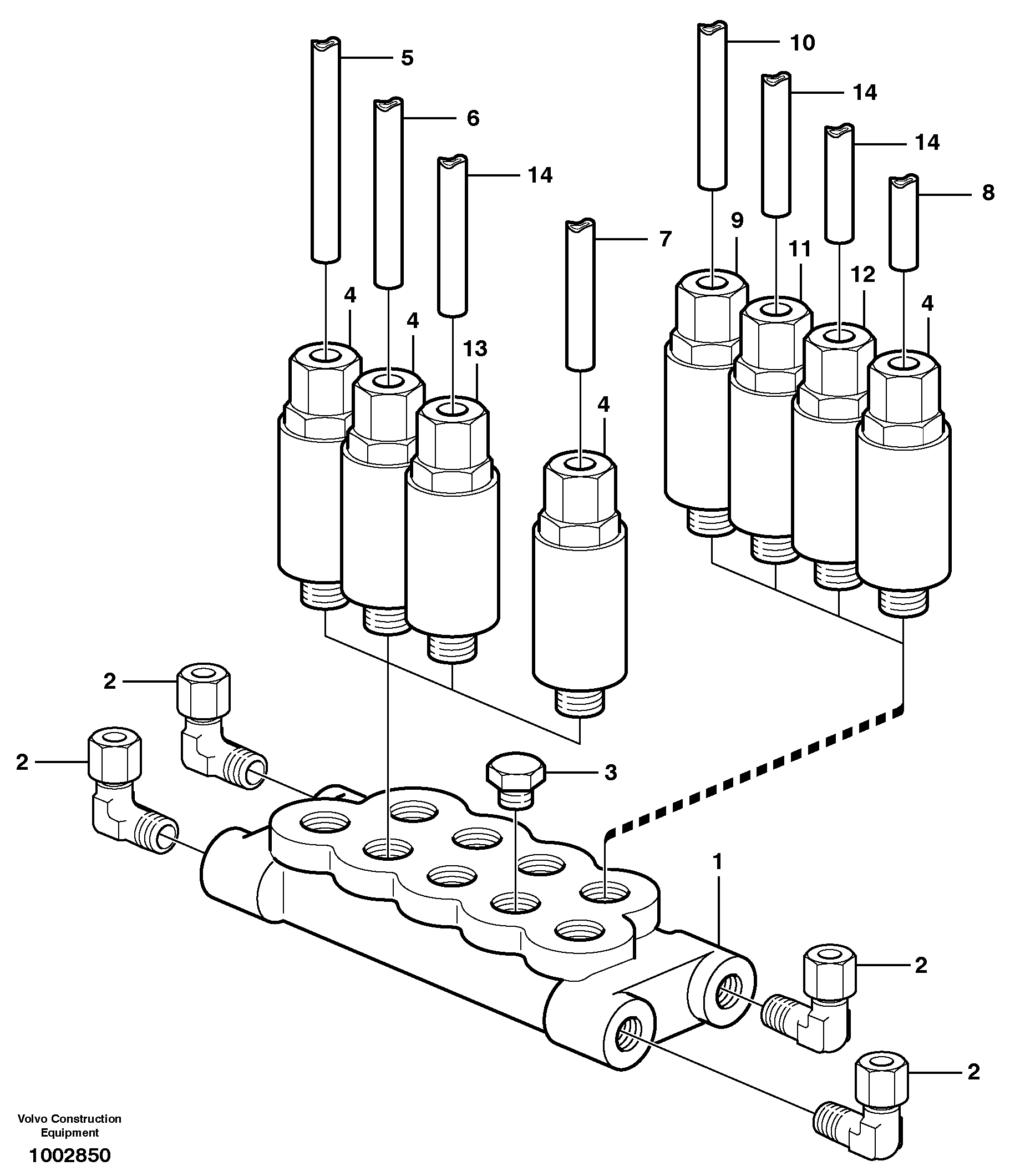 Distribution block, B6 + B7 — volvo parts diagram