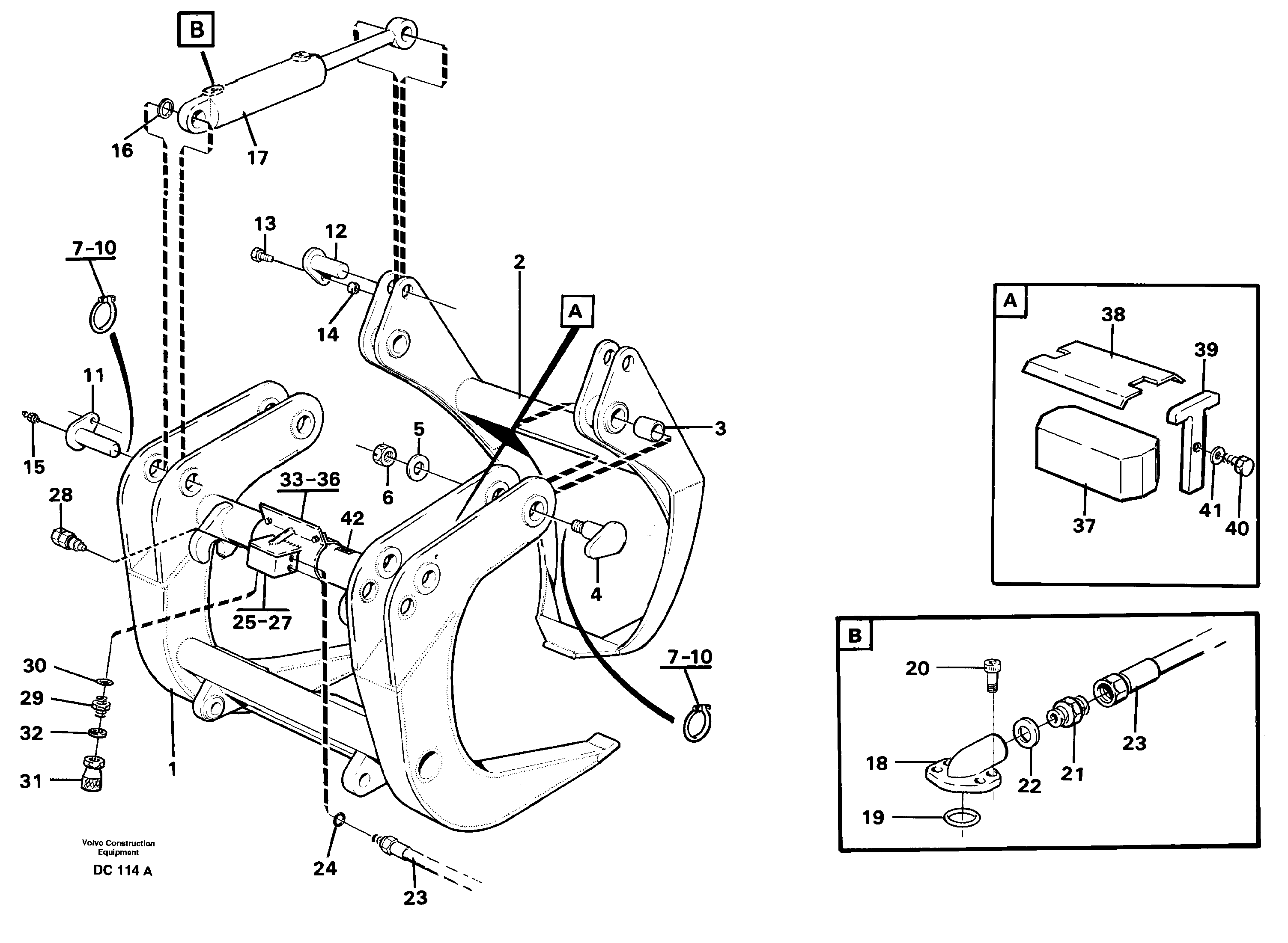 Whole-stem grapple  L160 — volvo parts diagram