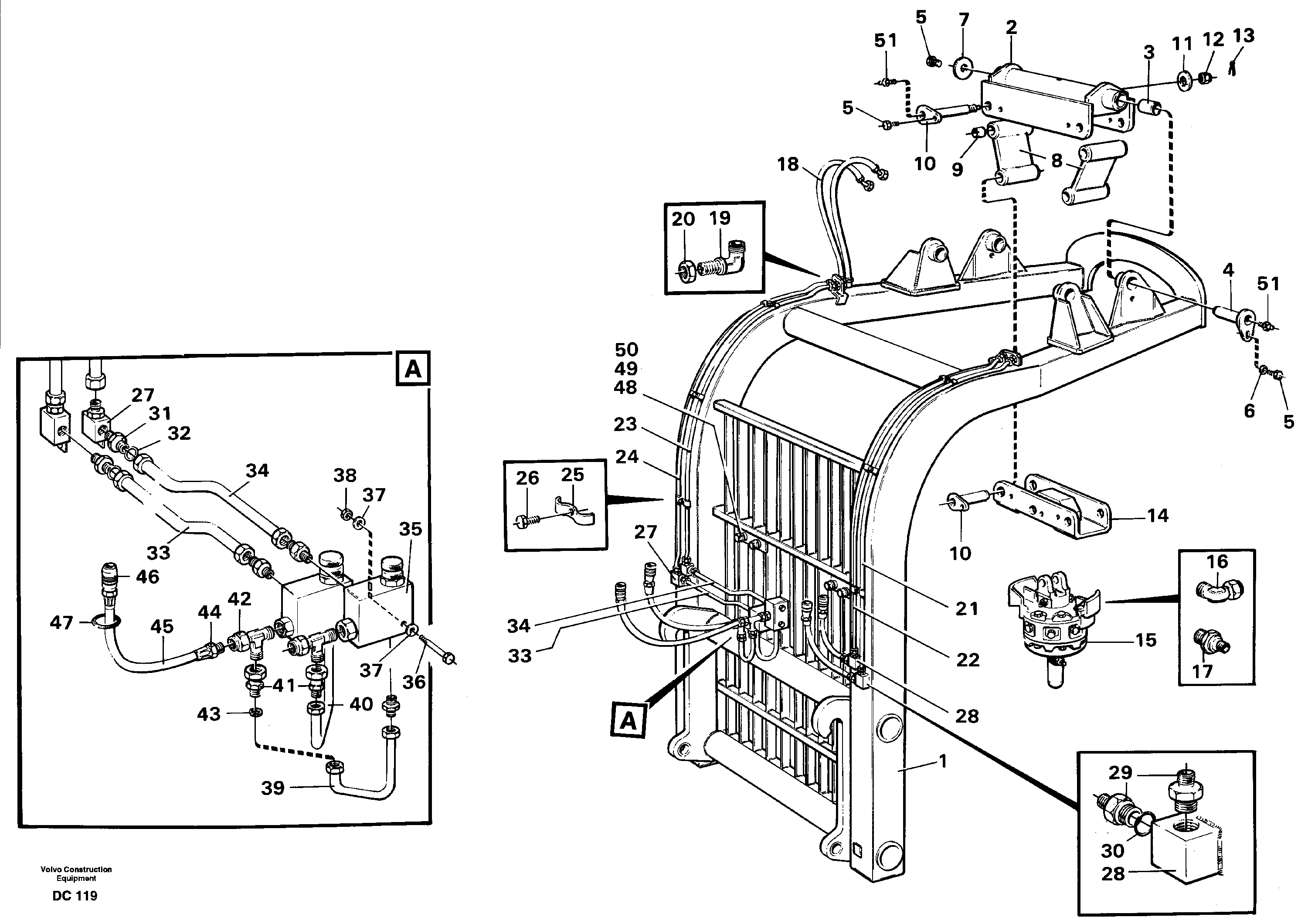 Stand SWC  L90, L120 — volvo parts diagram