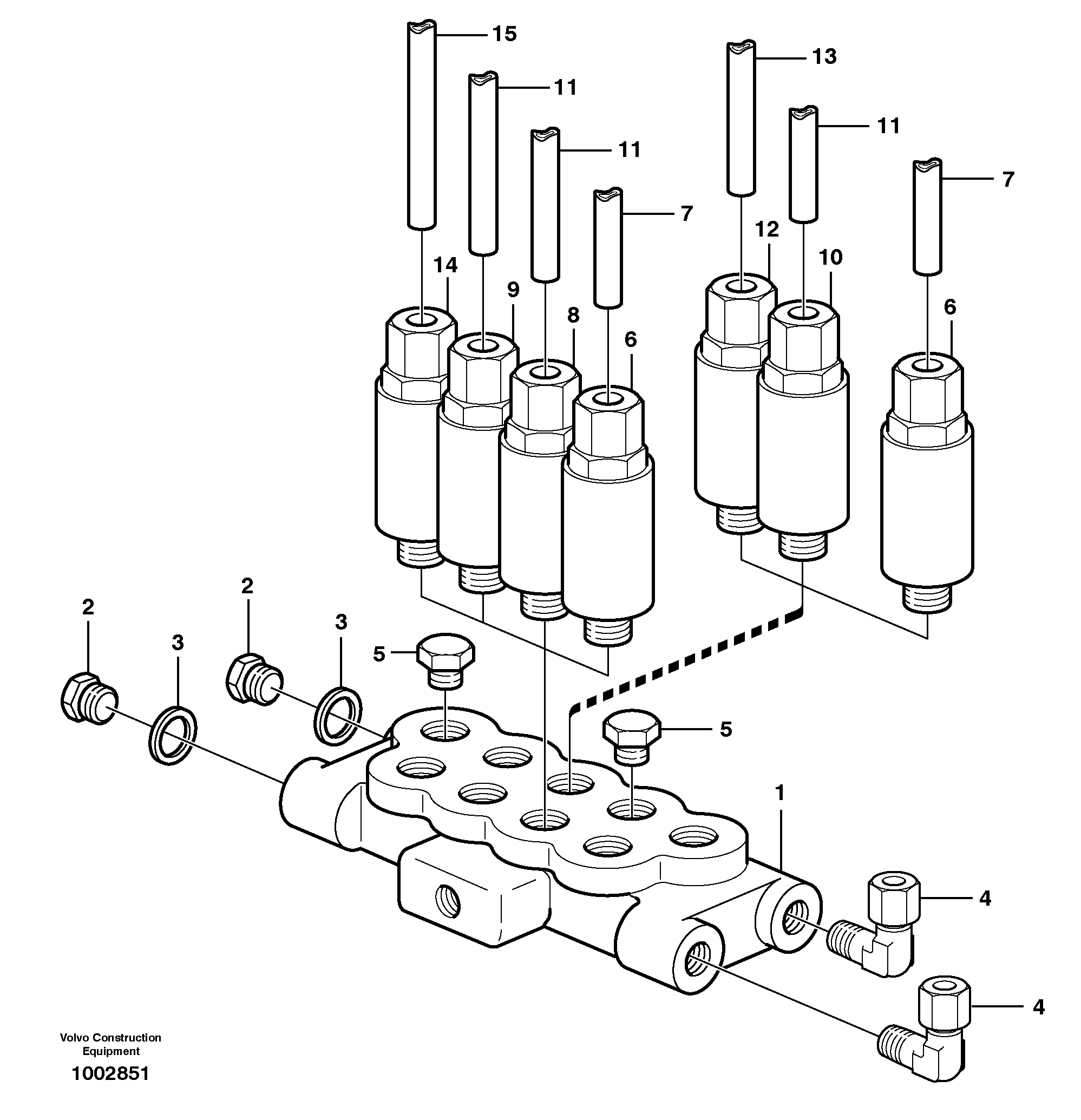 Distribution block, B7 — volvo parts diagram