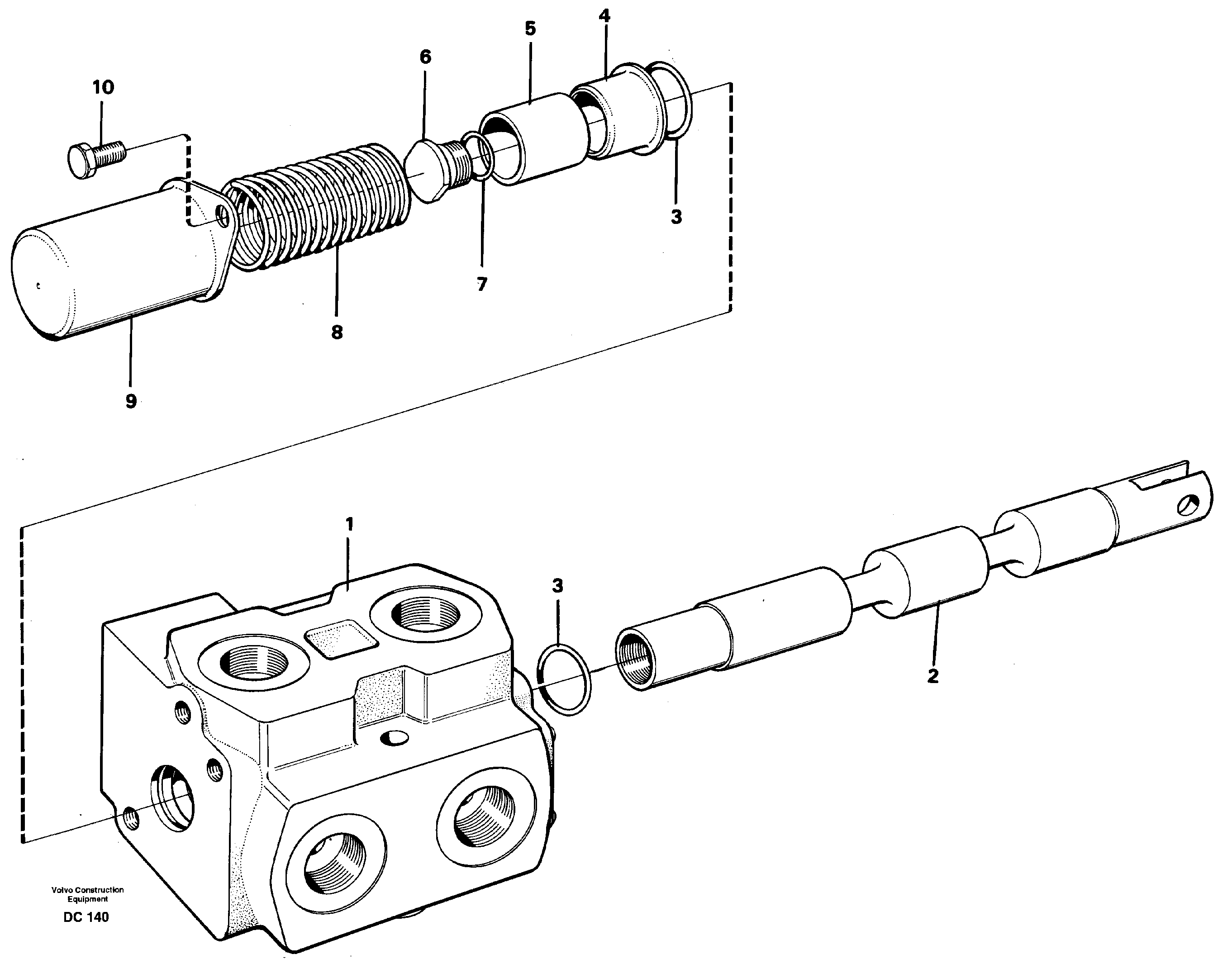 Hydraulic valve — volvo parts diagram