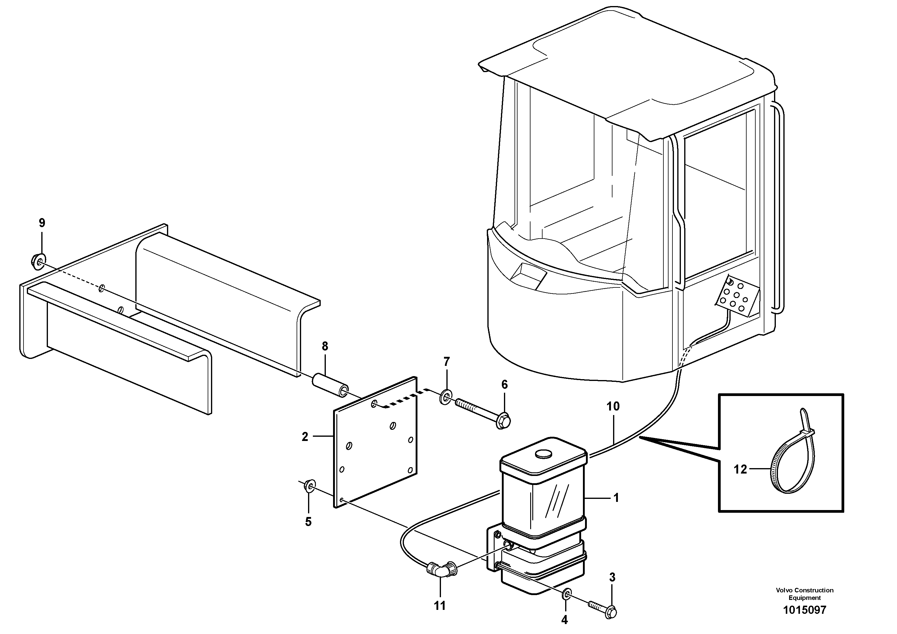 Pump with fitting parts — volvo parts diagram