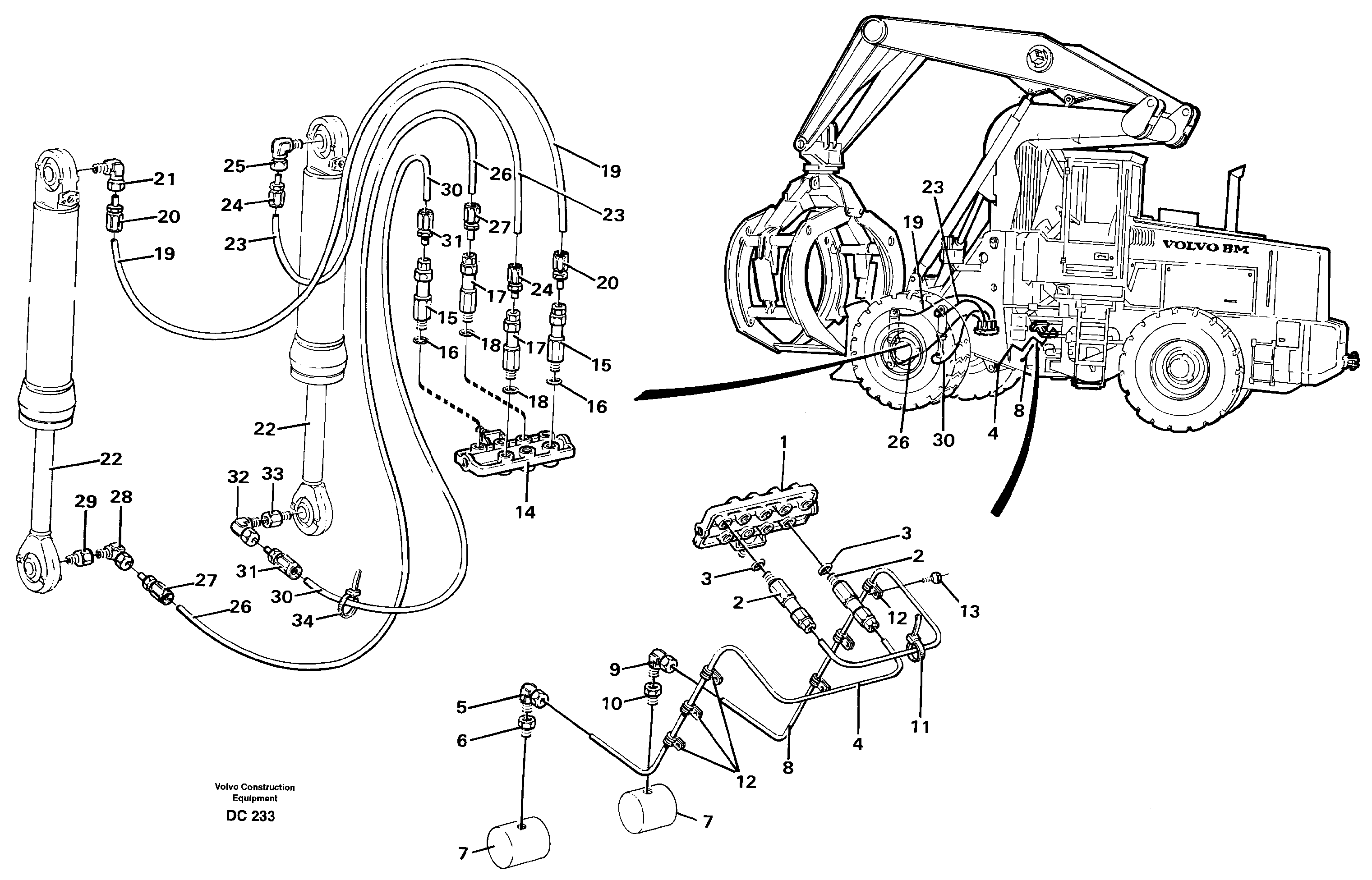 Log pusher  E PROD FOR 92309 — volvo parts diagram