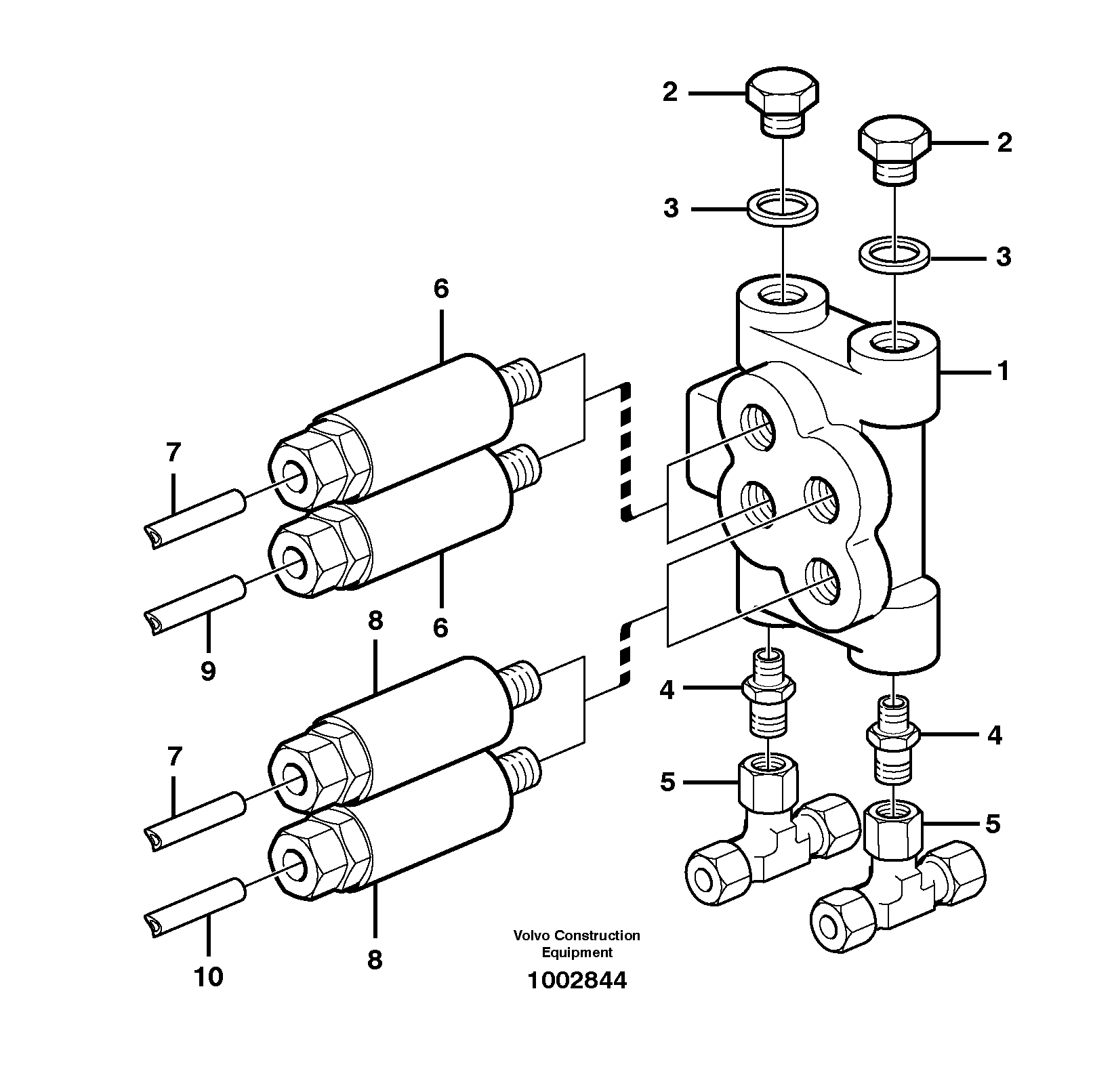 Distribution block, B3 — volvo parts diagram