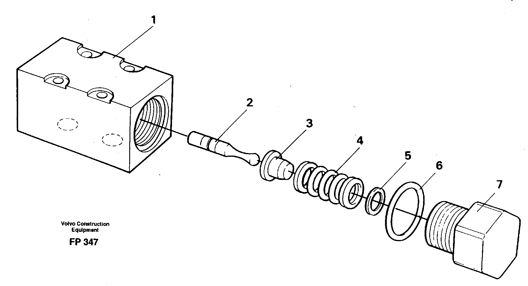Pressure limiting valve  14267968 — volvo parts diagram