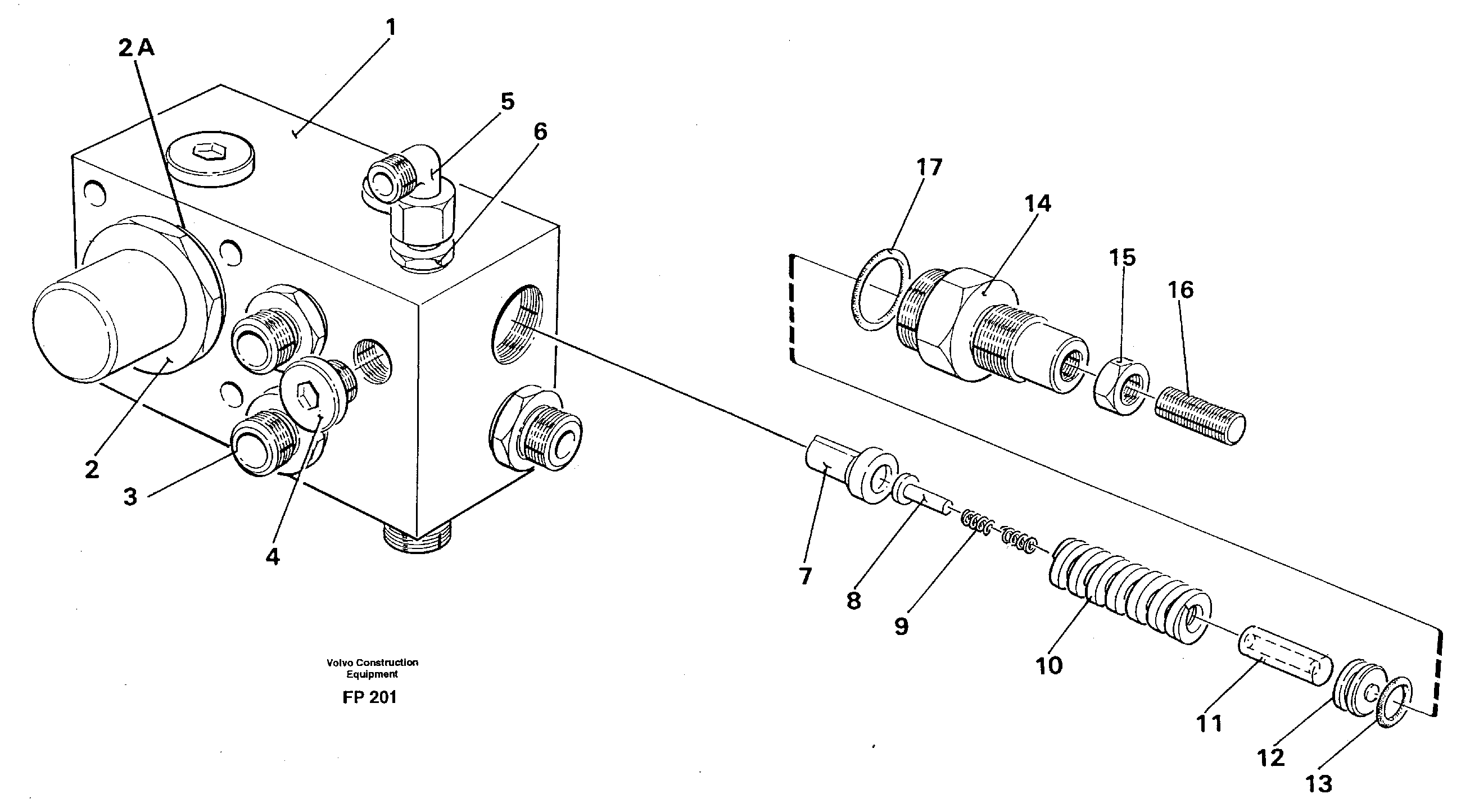 Tank connection — volvo parts diagram