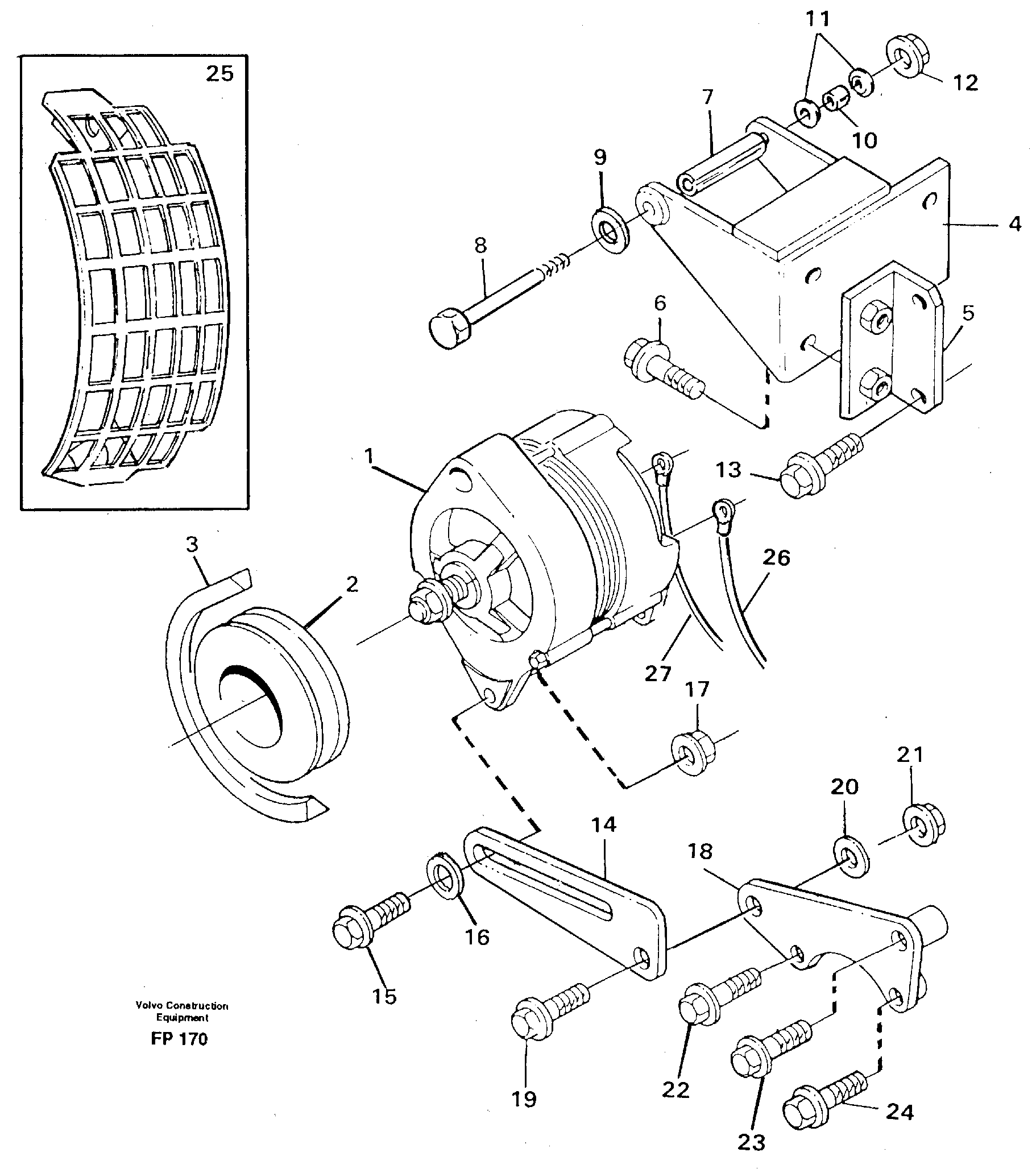 Alternator, assembly — volvo parts diagram