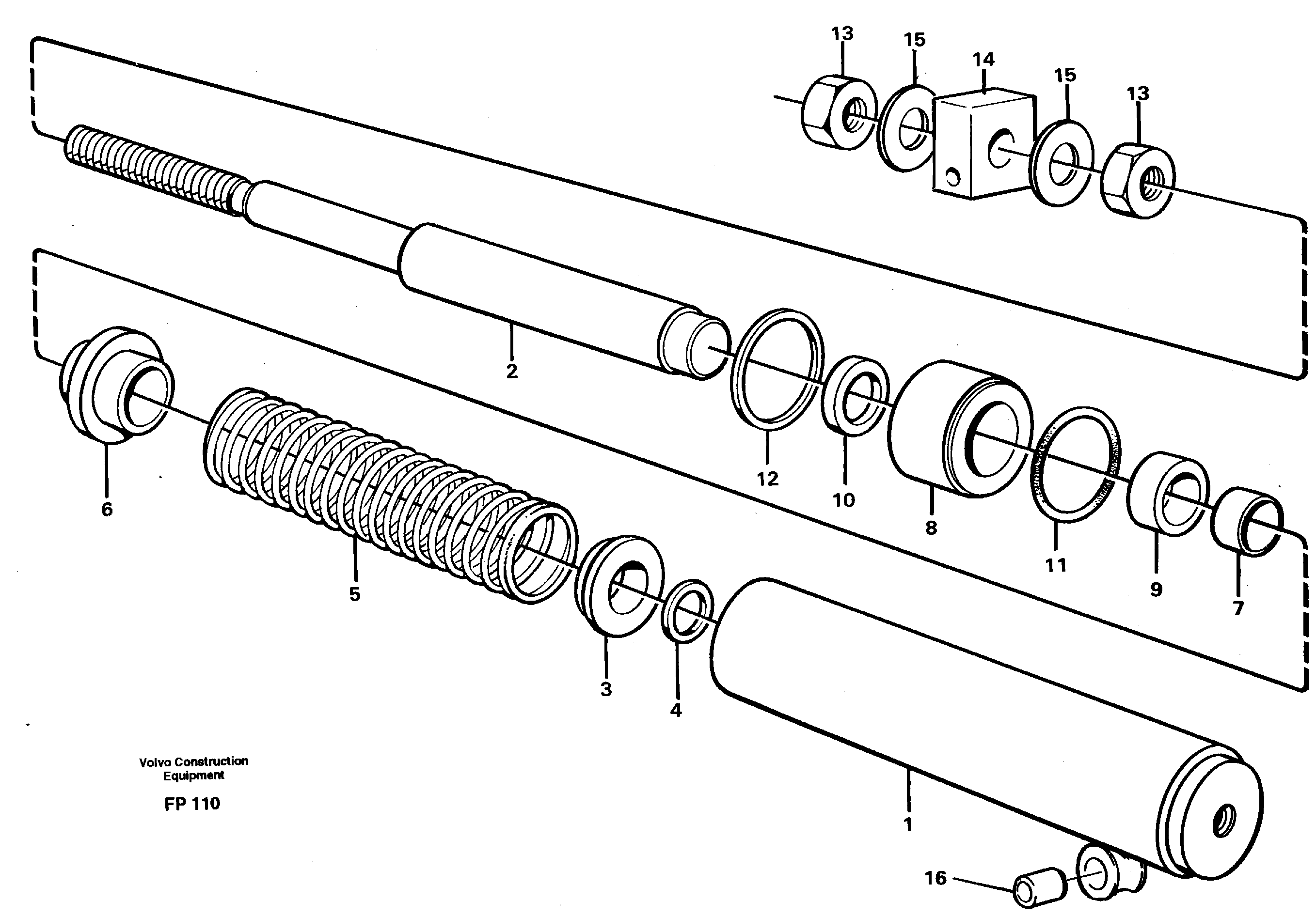 Spring cylinder — volvo parts diagram