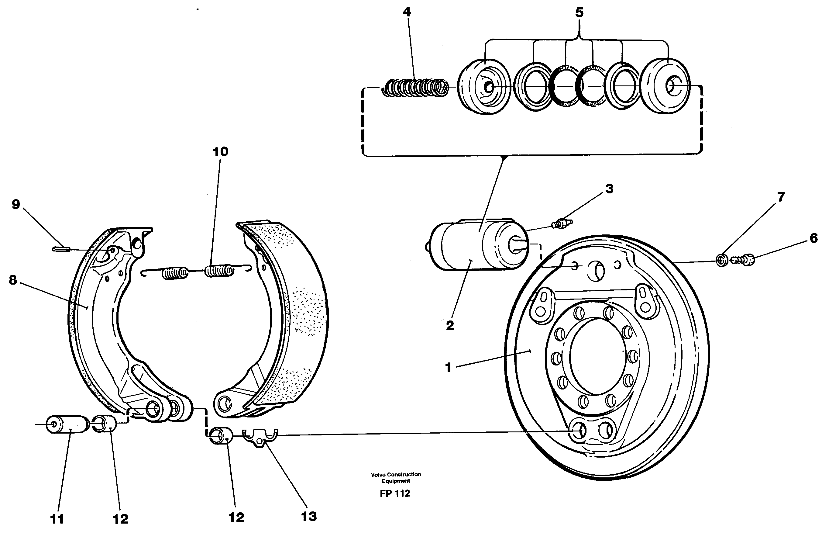 Brake — volvo parts diagram
