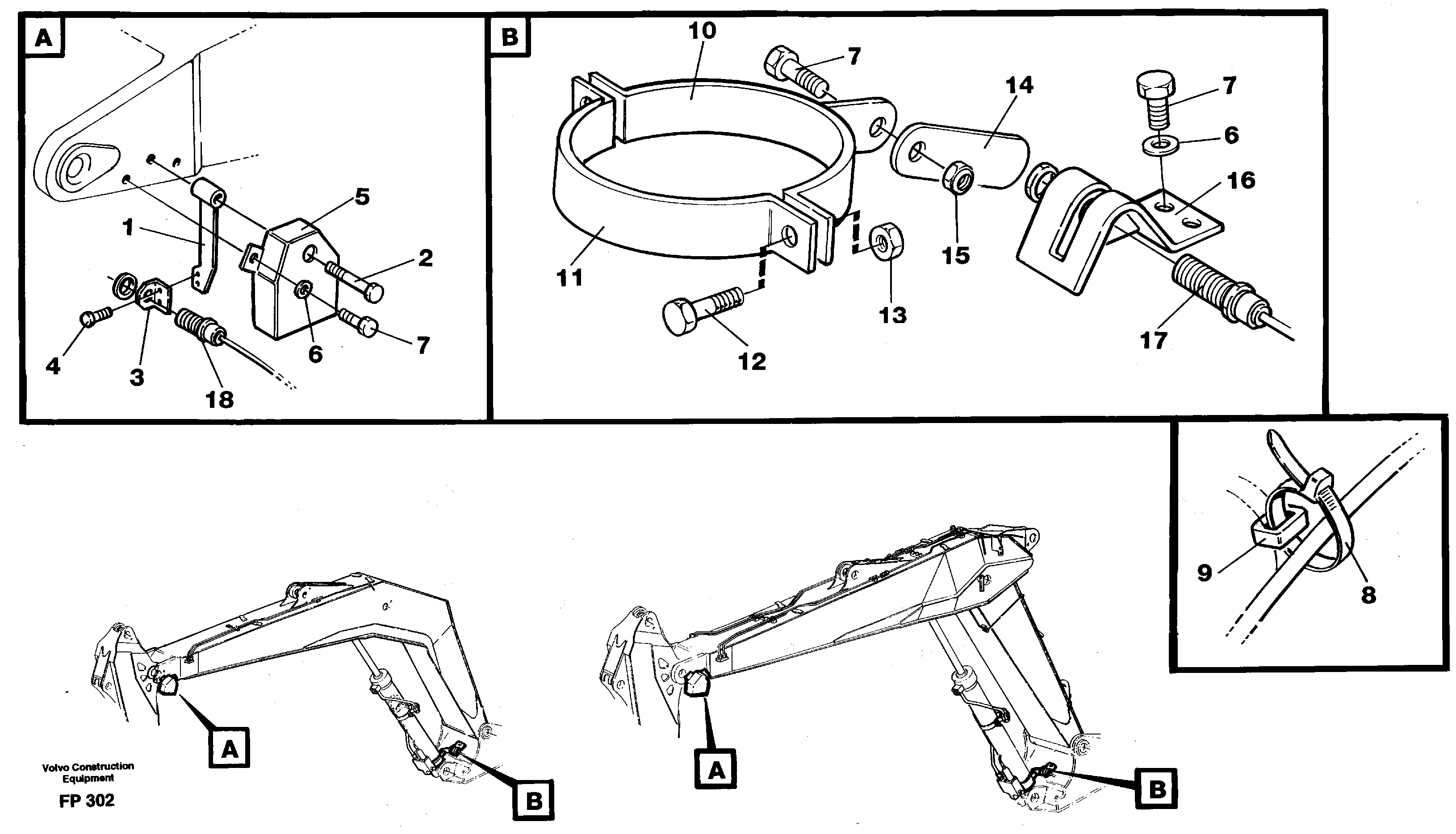 Electric insatallation onbackhoe equipment  14267963 — volvo parts diagram