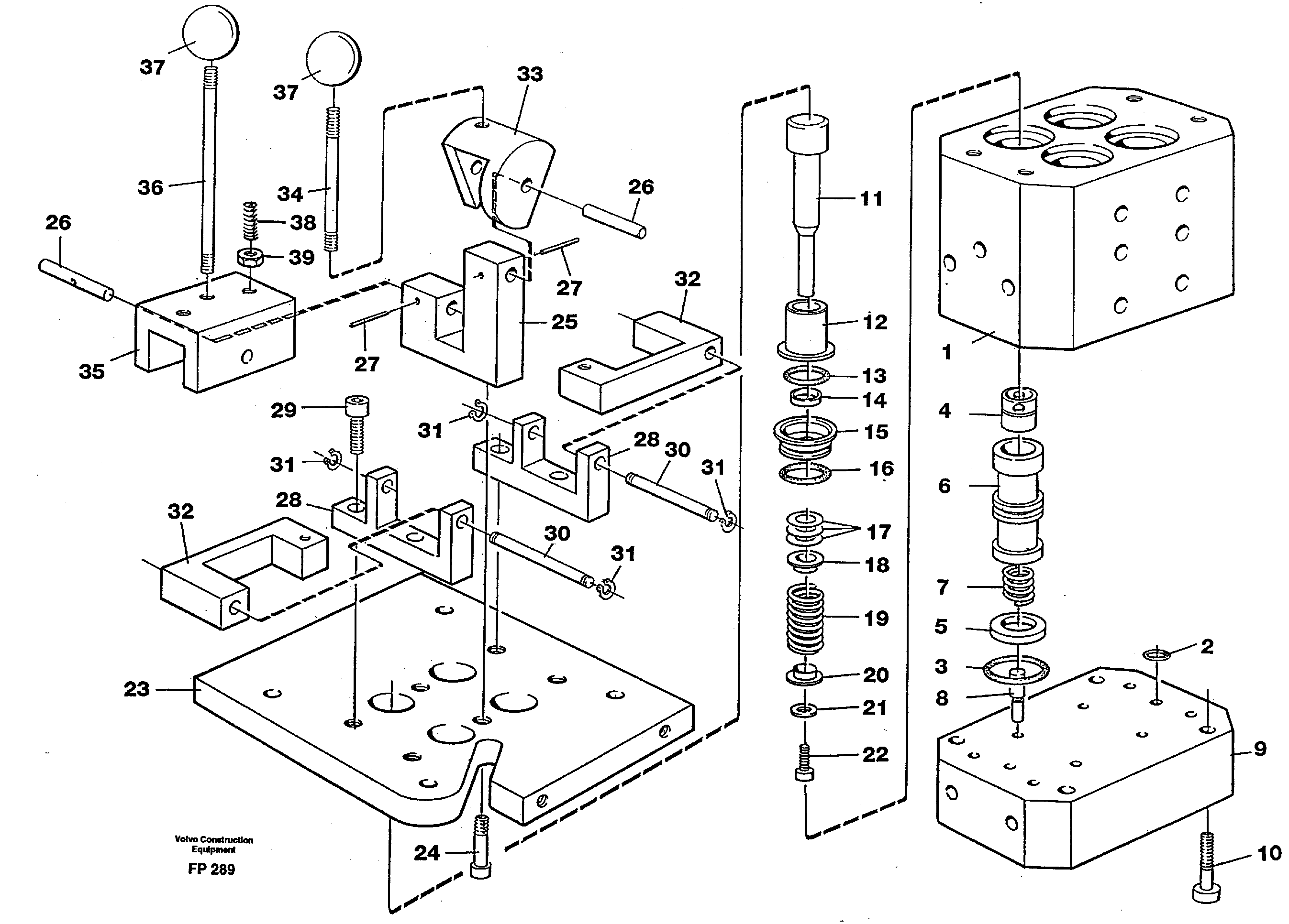 Control pressure valve — volvo parts diagram