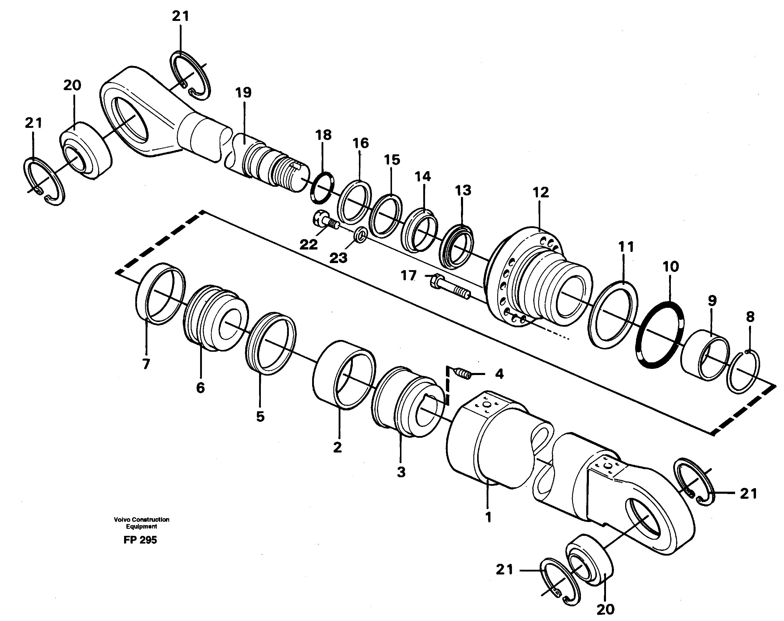 Knuckle cylinder  14267963 — volvo parts diagram