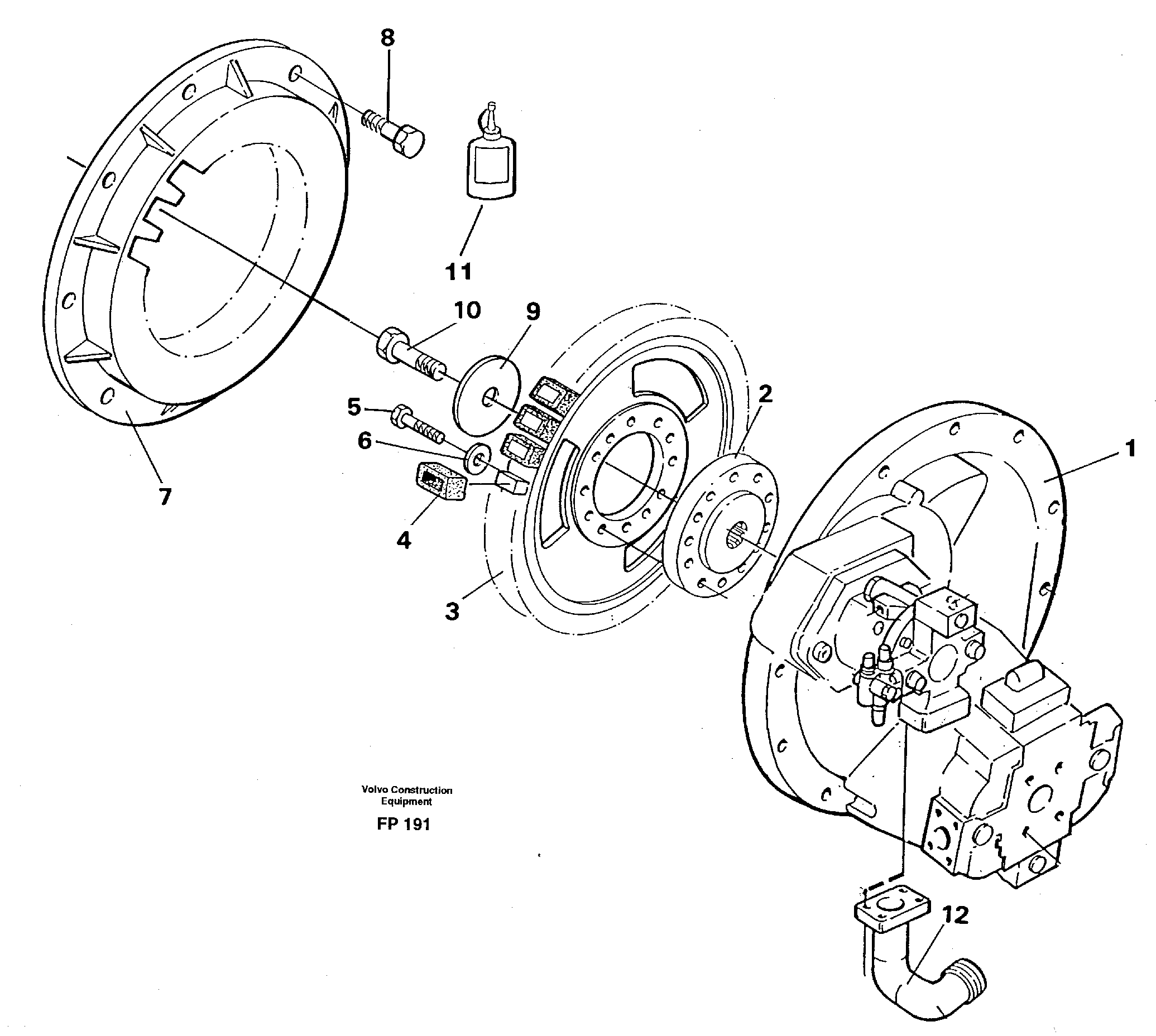 Pump gear box — volvo parts diagram